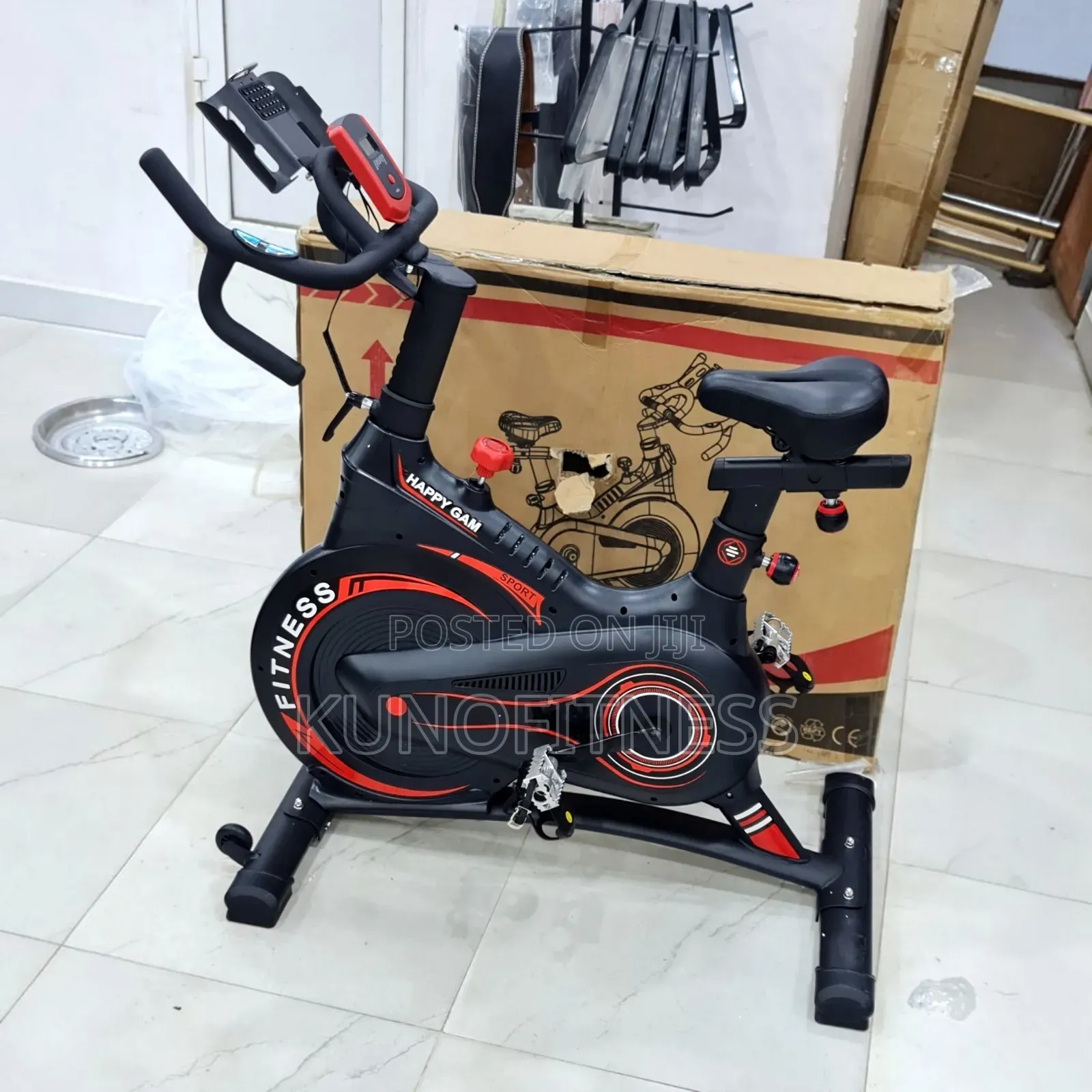 Indoor Cycling Exercise With Screen, Semi-Commercial