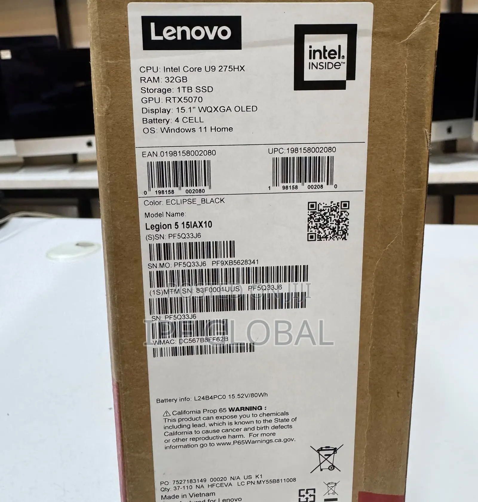 Laptop Lenovo Legion 5 32GB Intel Core Ultra 9 SSD 1T