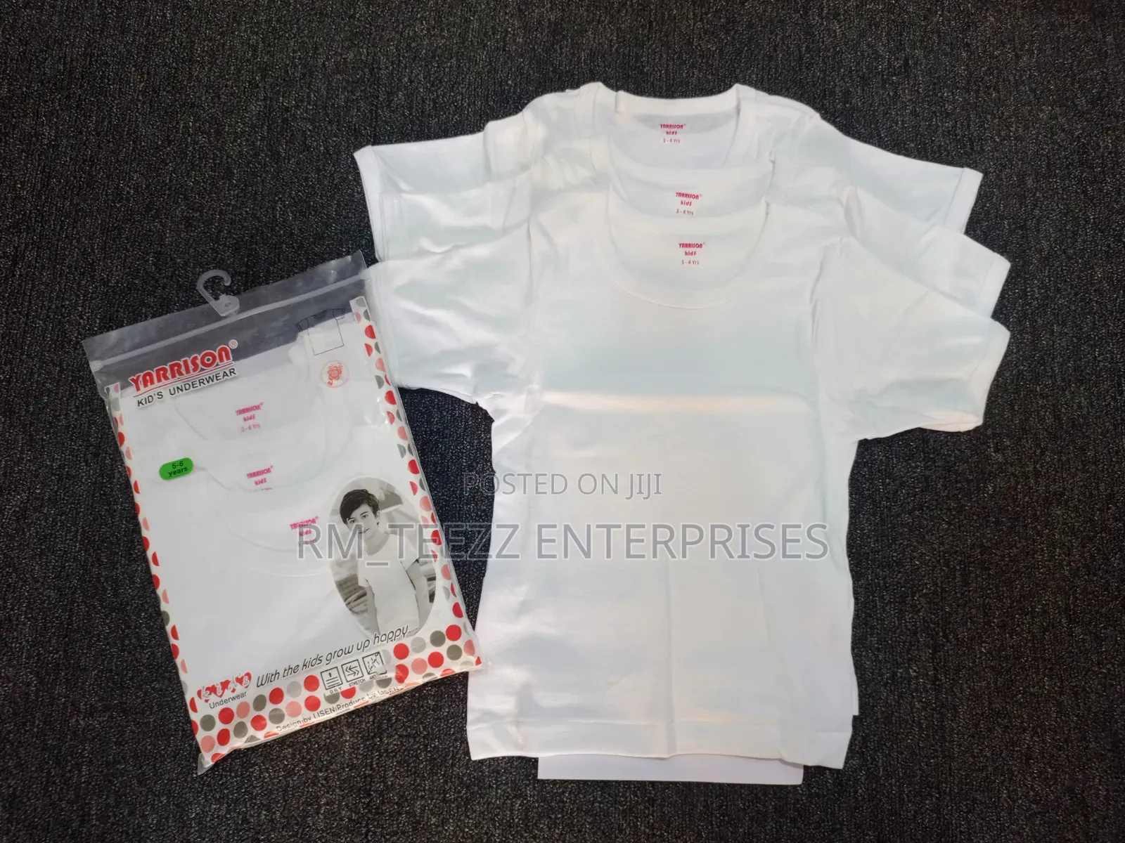 3-in-1 Yarrison Kids' White T-Shirts
