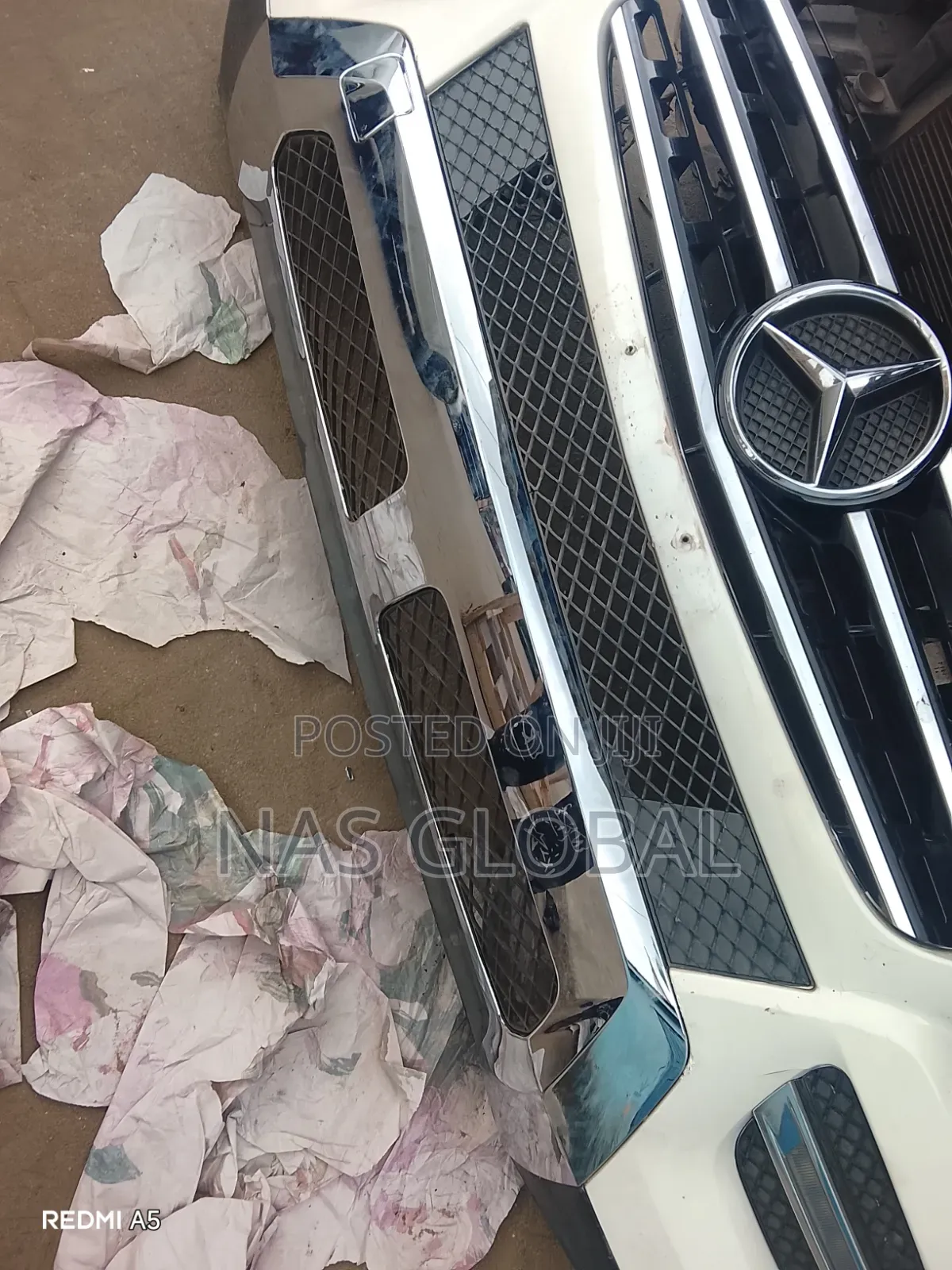 Front Bumper Stainless Chrome Mercedes Benz ML350 2015 Model