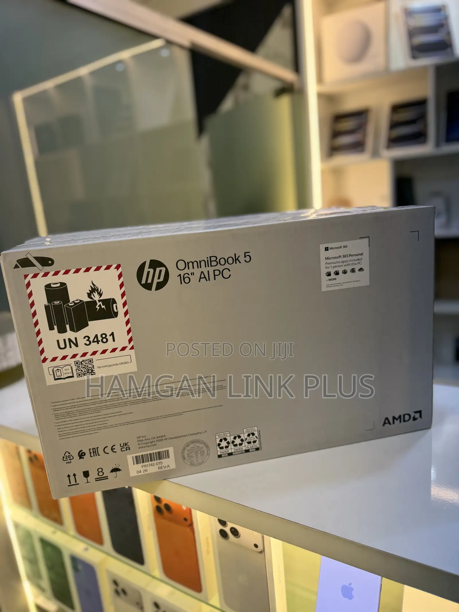 New Laptop HP OmniBook 5 16" 16GB AMD Ryzen 5 SSD 512GB