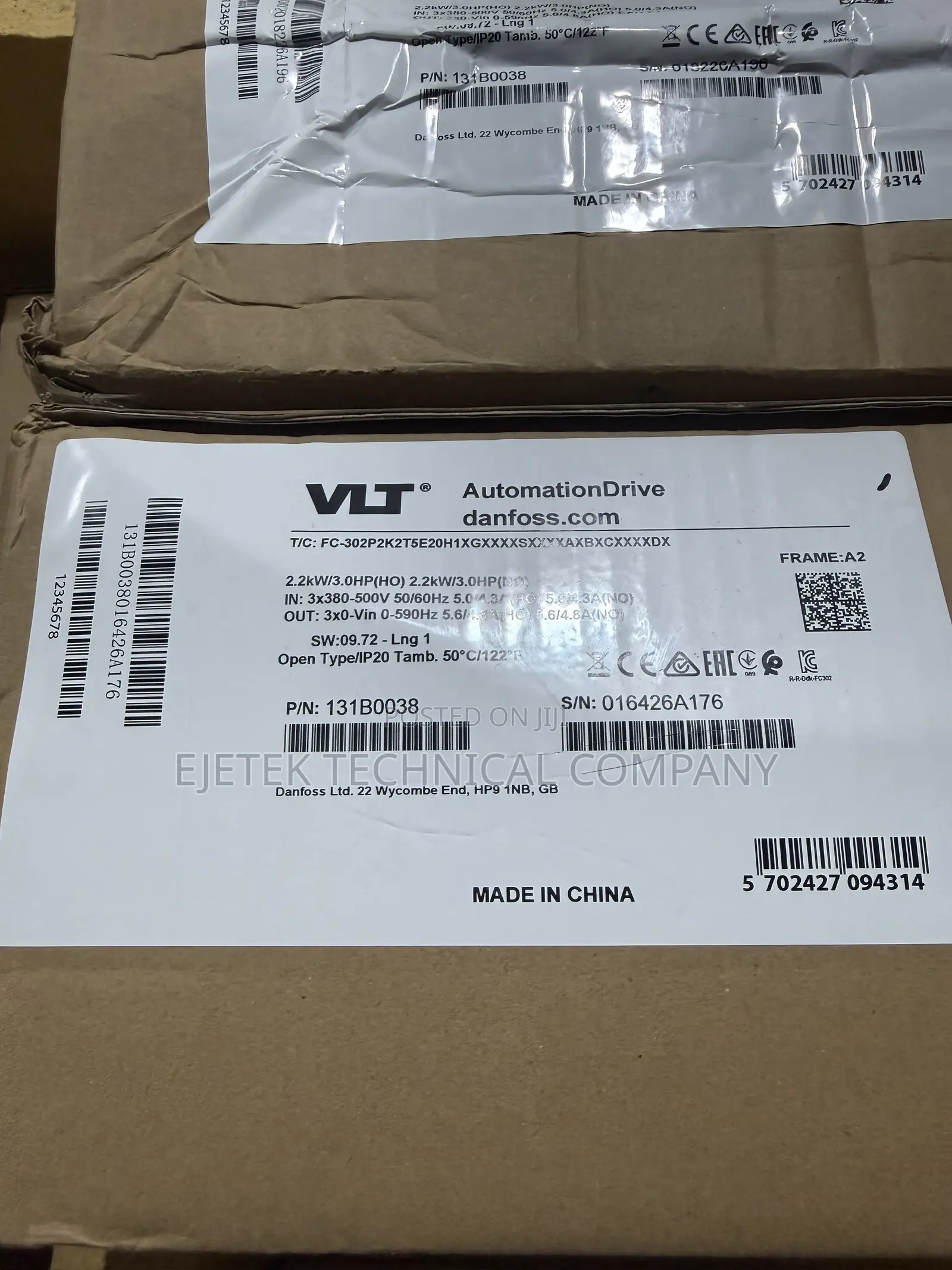 Danfoss 2.2kw 3ph VFD Inverter Fc 302