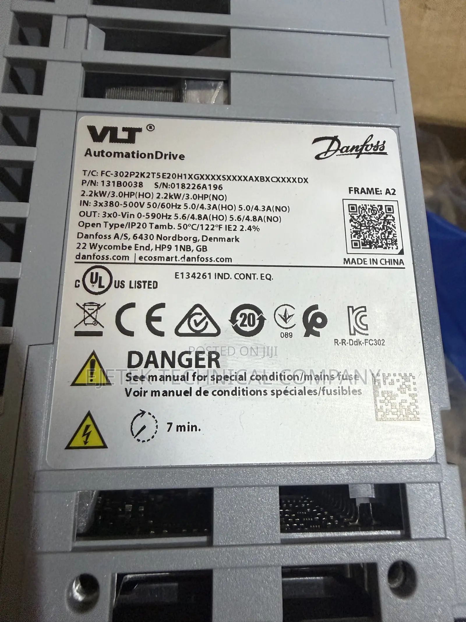 Danfoss 2.2kw 3ph VFD Inverter Fc 302