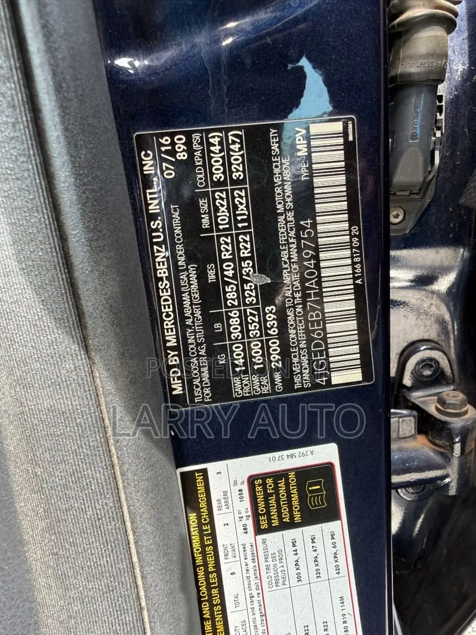 Mercedes-Benz GLE-Class 2017 Blue