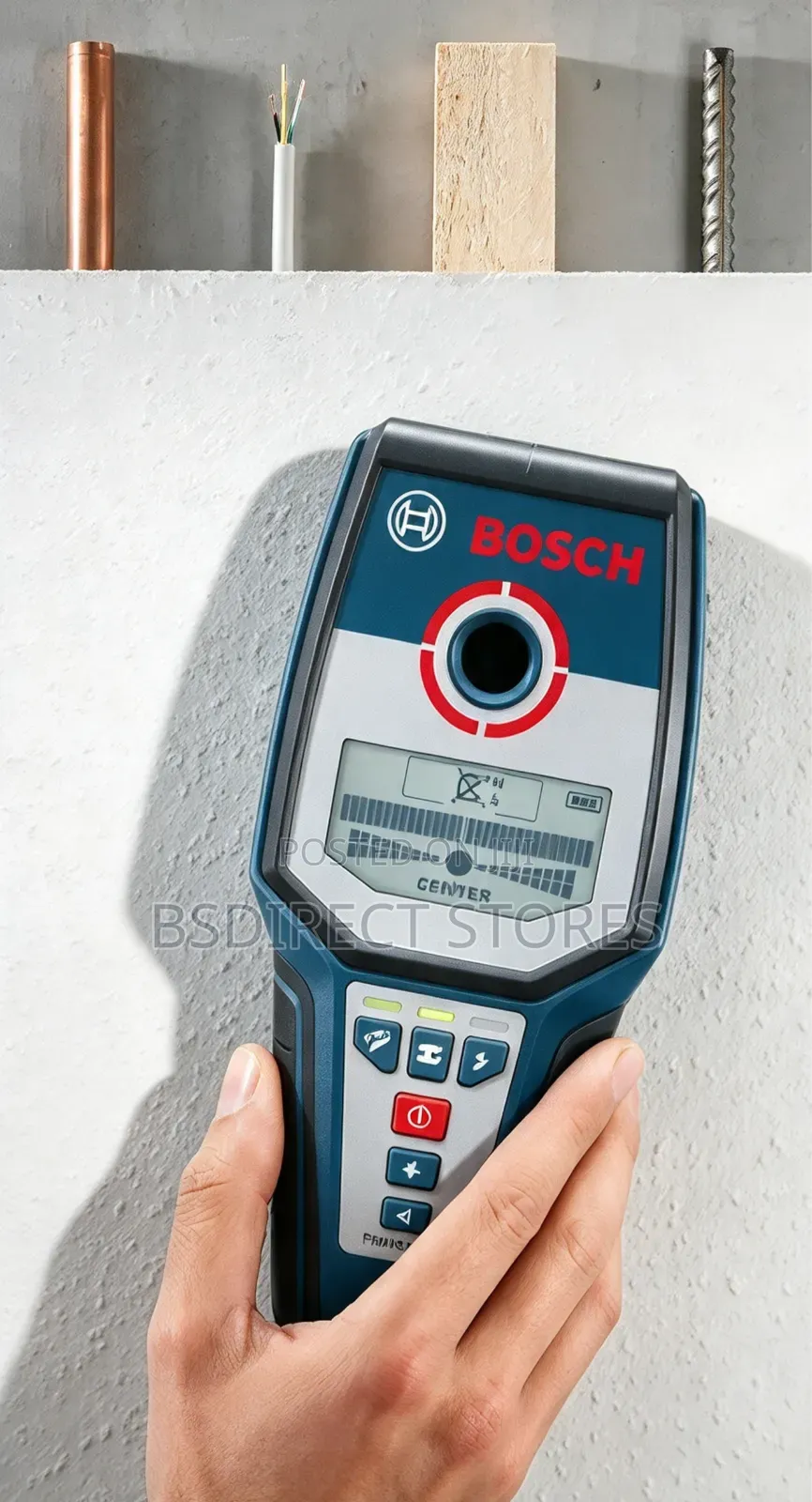 Bosch Professional Stud Finder Detection Wood, Metal, Live Cable