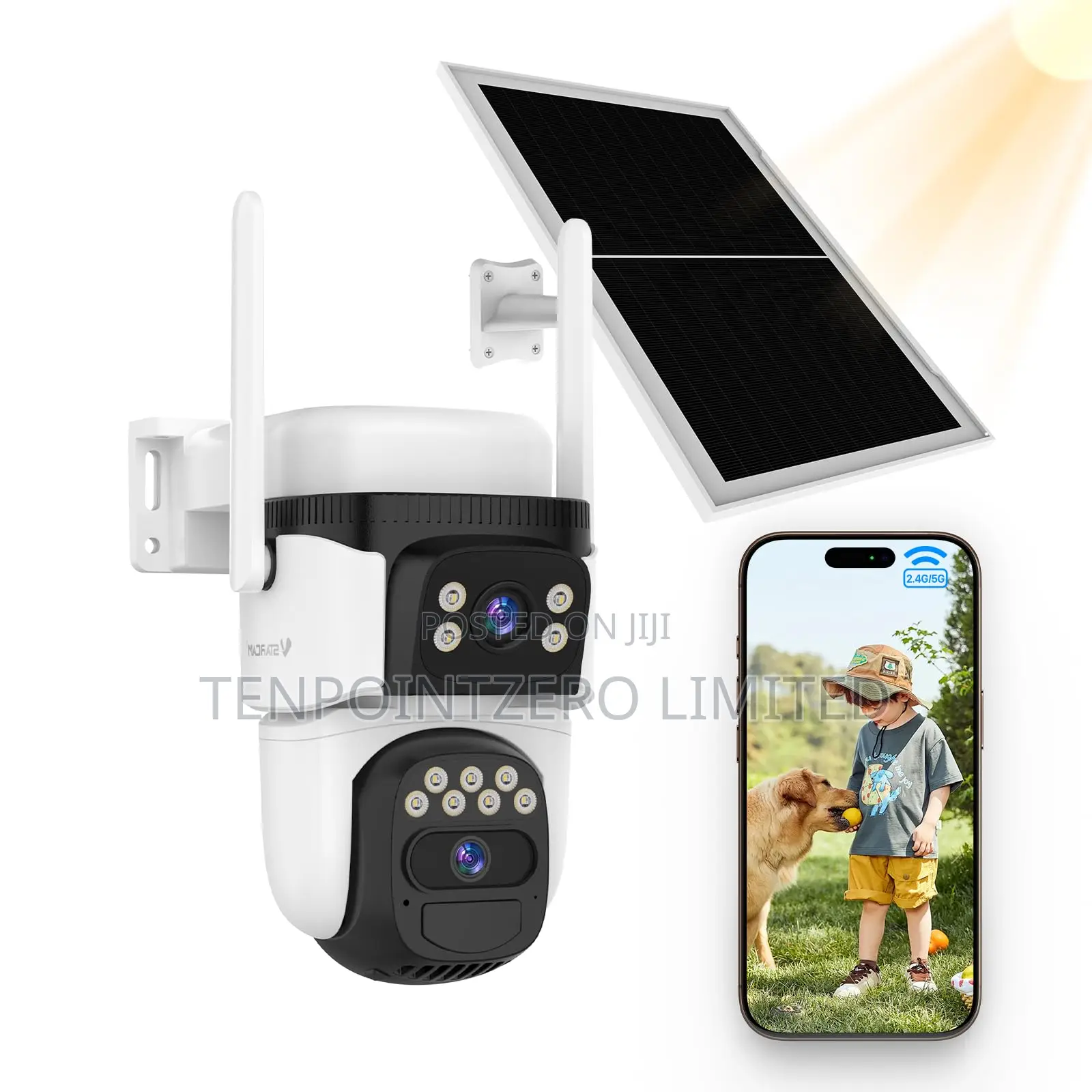 Vstarcam CB622DR Dual-Lens Solar Wi-Fi Security Camera