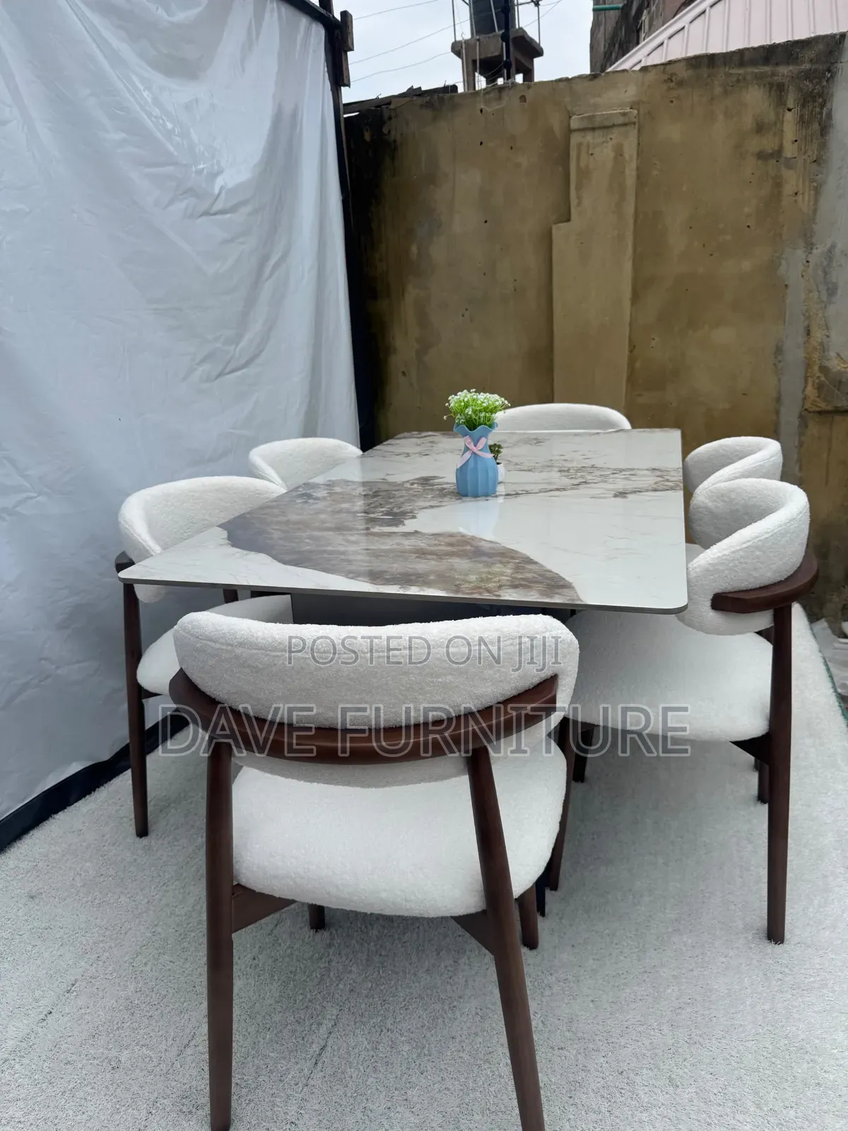 Modern Wooden Leg Chair Dining Set