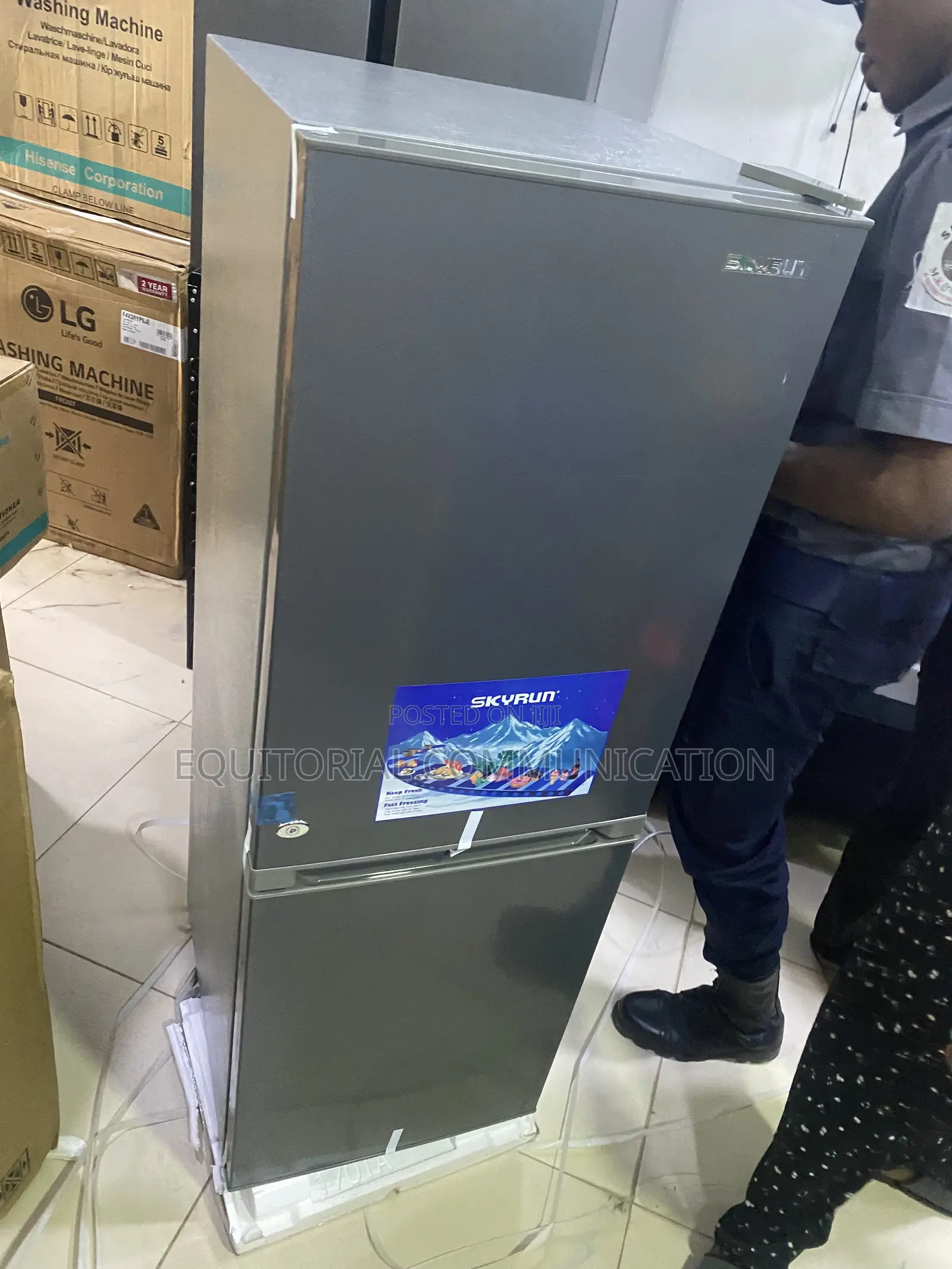 SKYRUN 170L BCD-170K Bottom Freezer Fridge