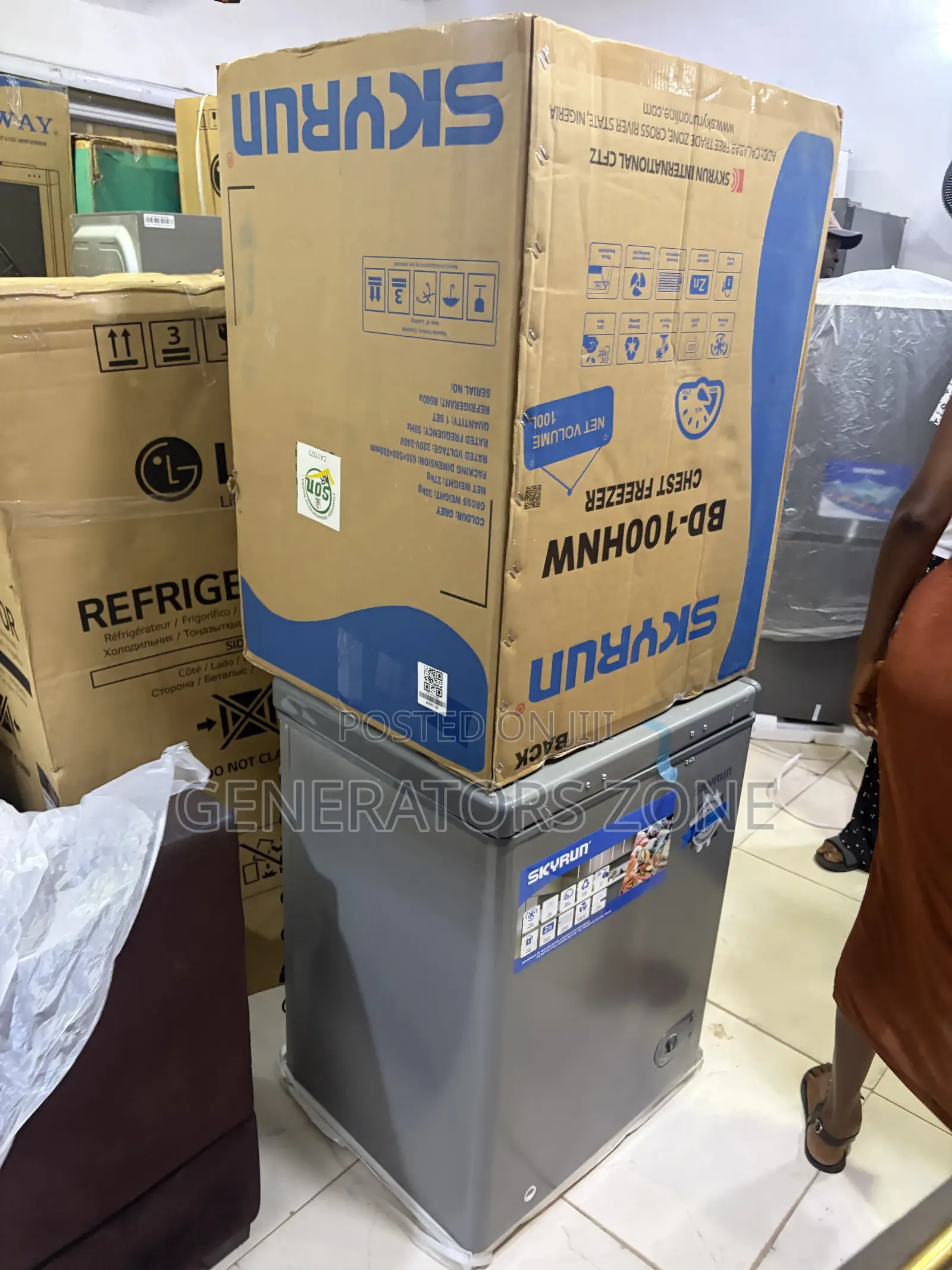 Skyrun 100L Chest Freezer for Apartments