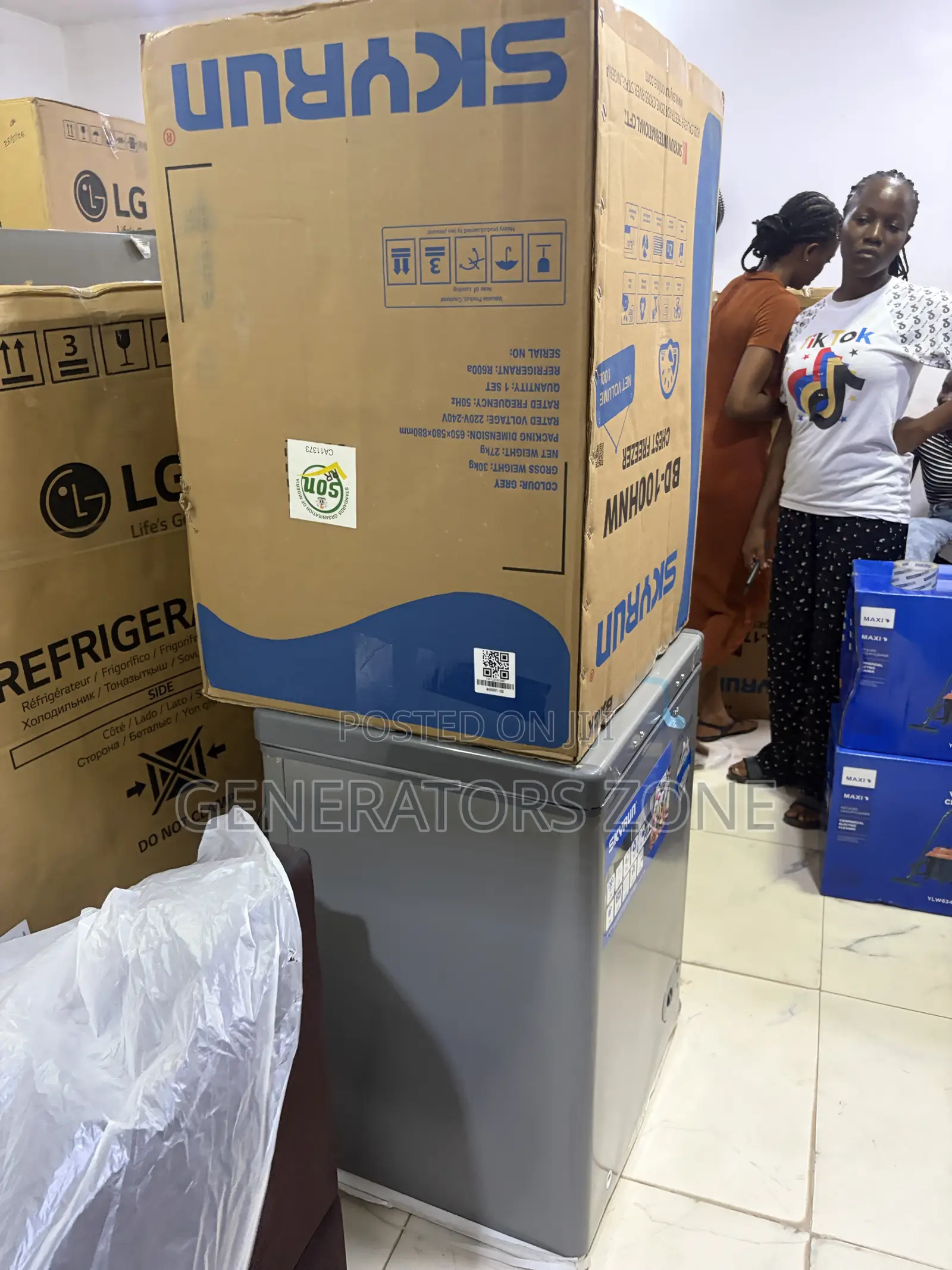 Skyrun 100L Chest Freezer for Meat and Fish