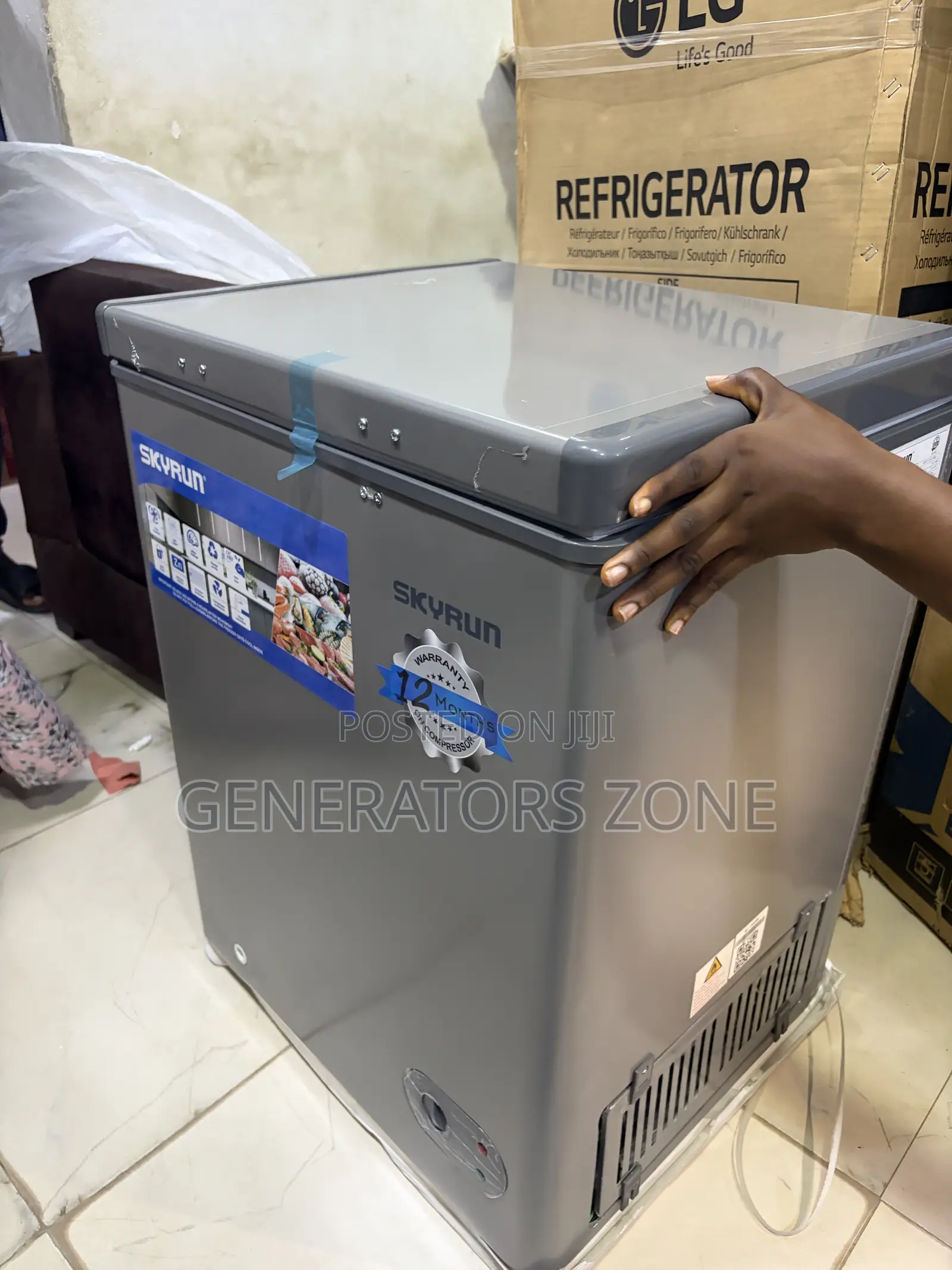 Skyrun 100L Chest Freezer for Meat and Fish
