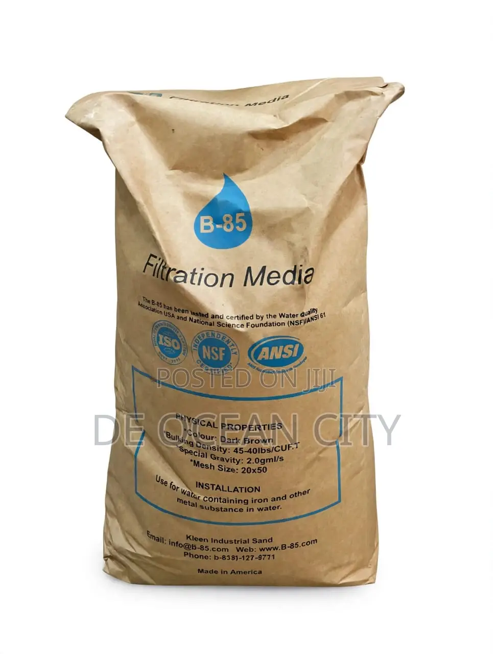 B-85 Iron Removal Filter Media for Water Treatment