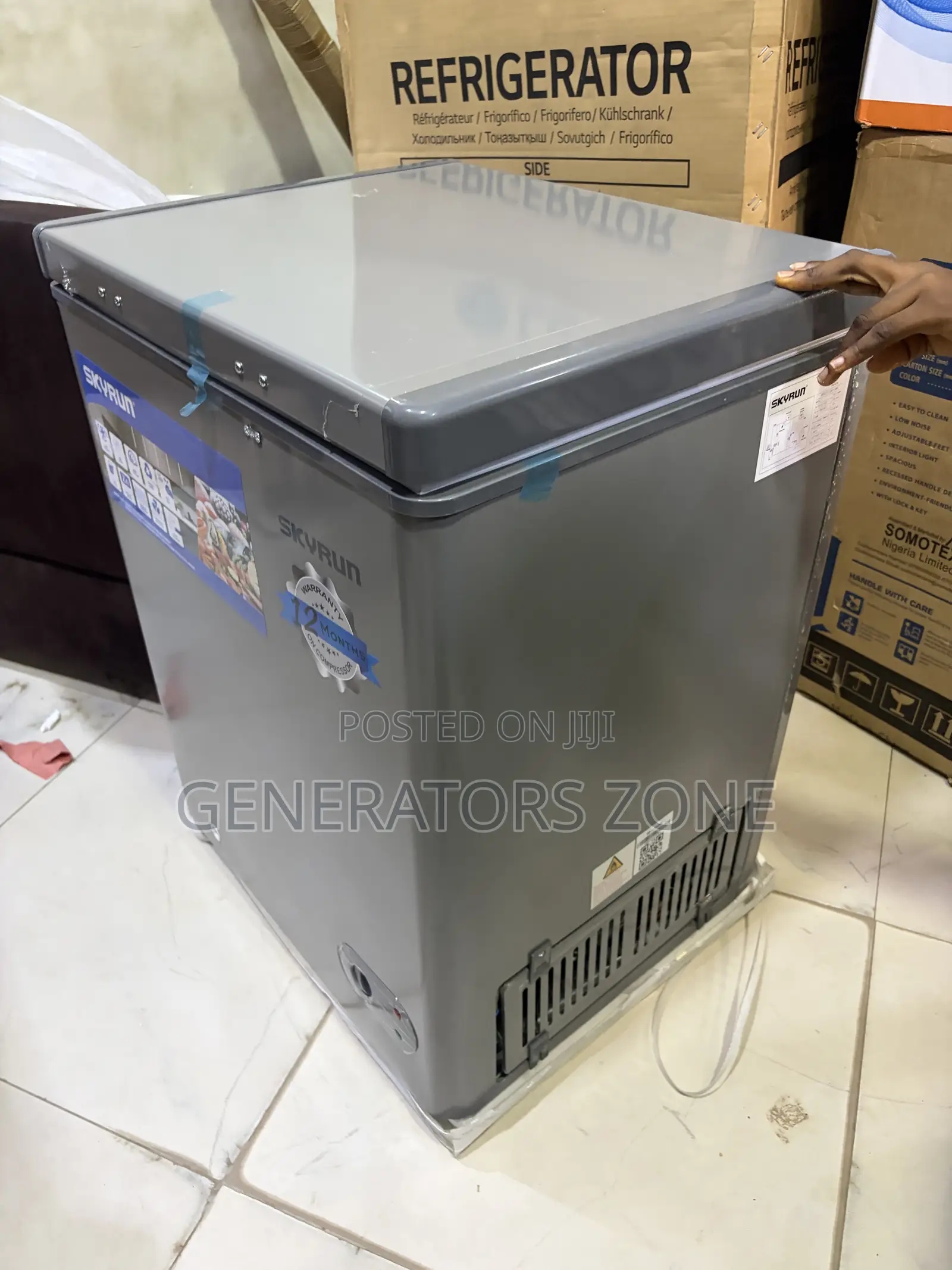 Skyrun 100L Chest Freezer for Small Shops