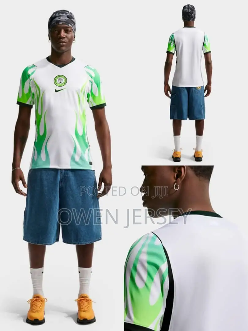 Nigeria White and Green Football Jersey – Classic Super Eagles Edition