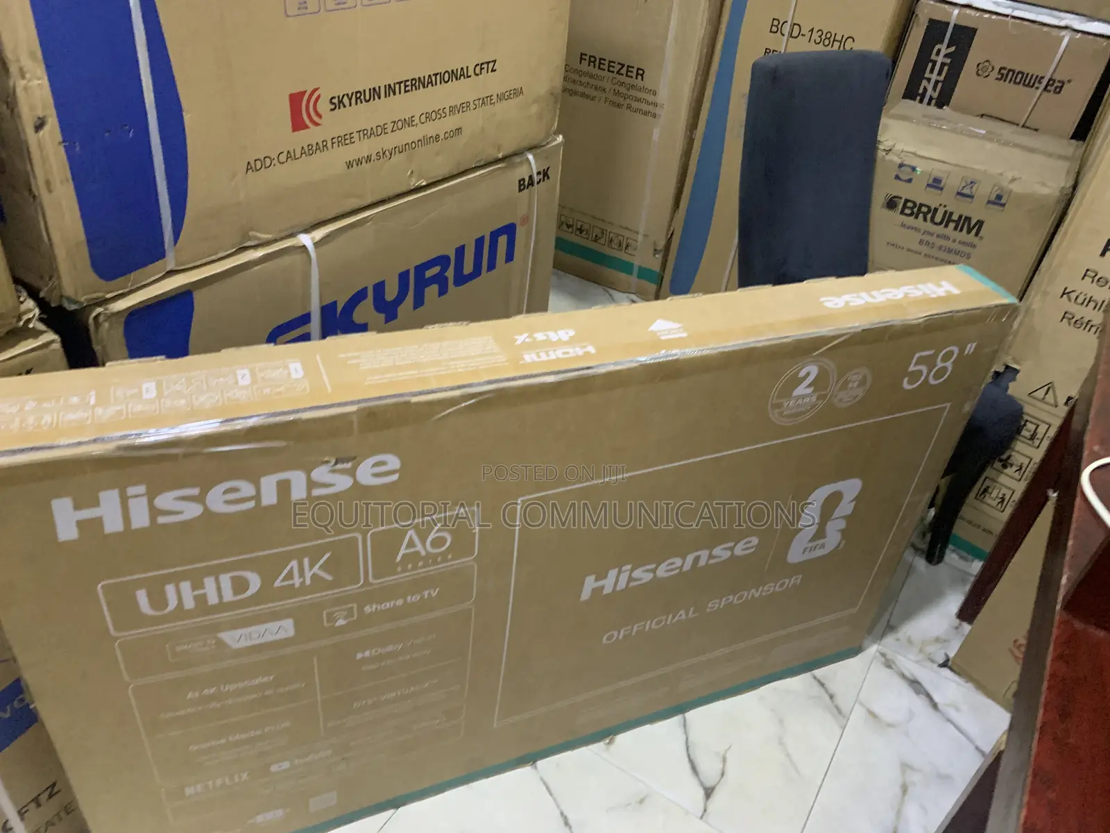 Hisense 58-Inch 4K UHD Smart TV With Sleek Design