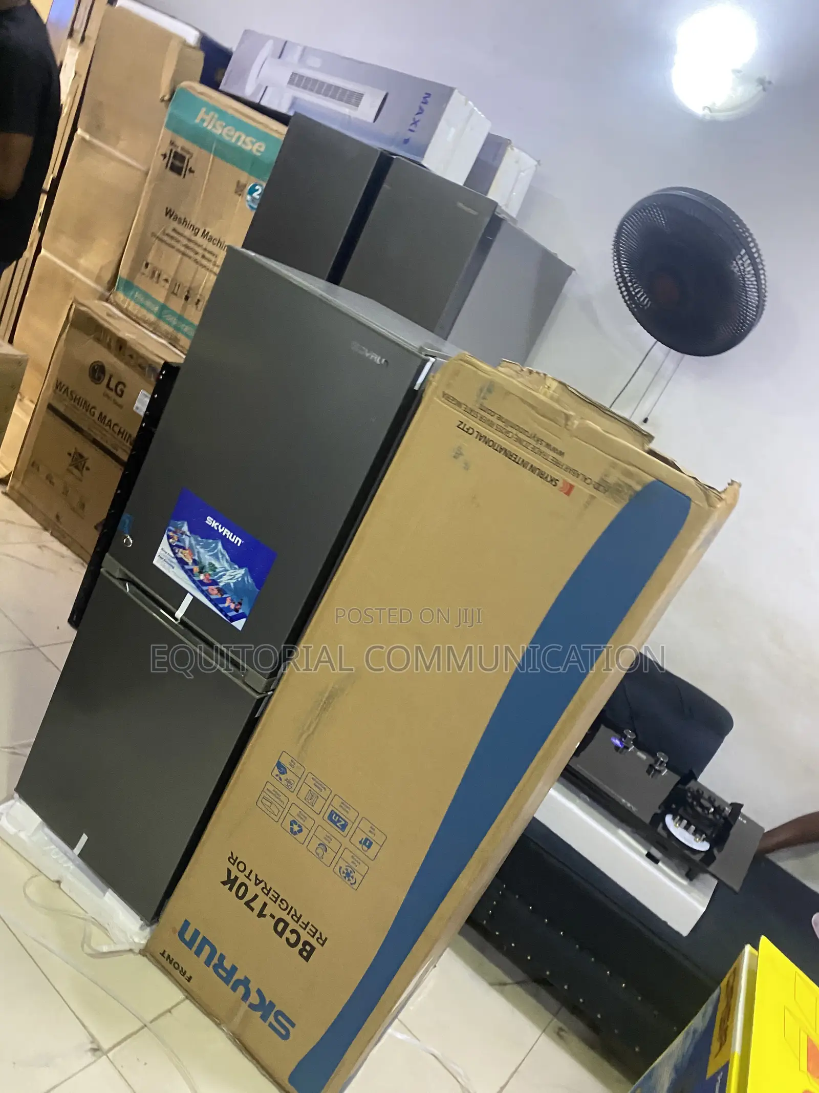 SKYRUN 170L Bottom Freezer Refrigerator for Apartments