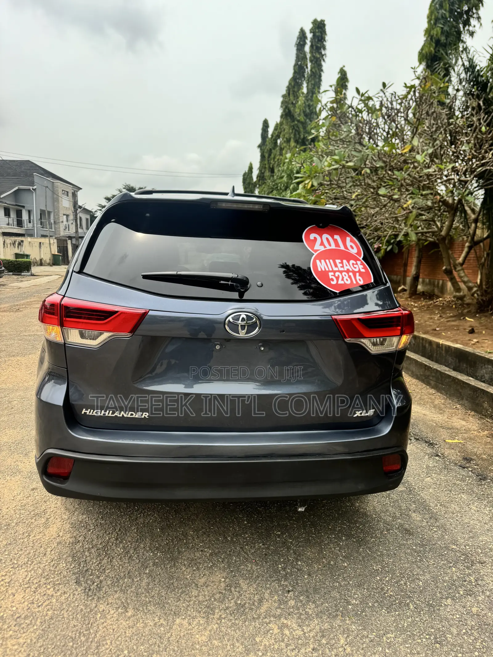 Toyota Highlander XLE V6 4x2 (3.5L 6cyl 6A) 2016 Blue