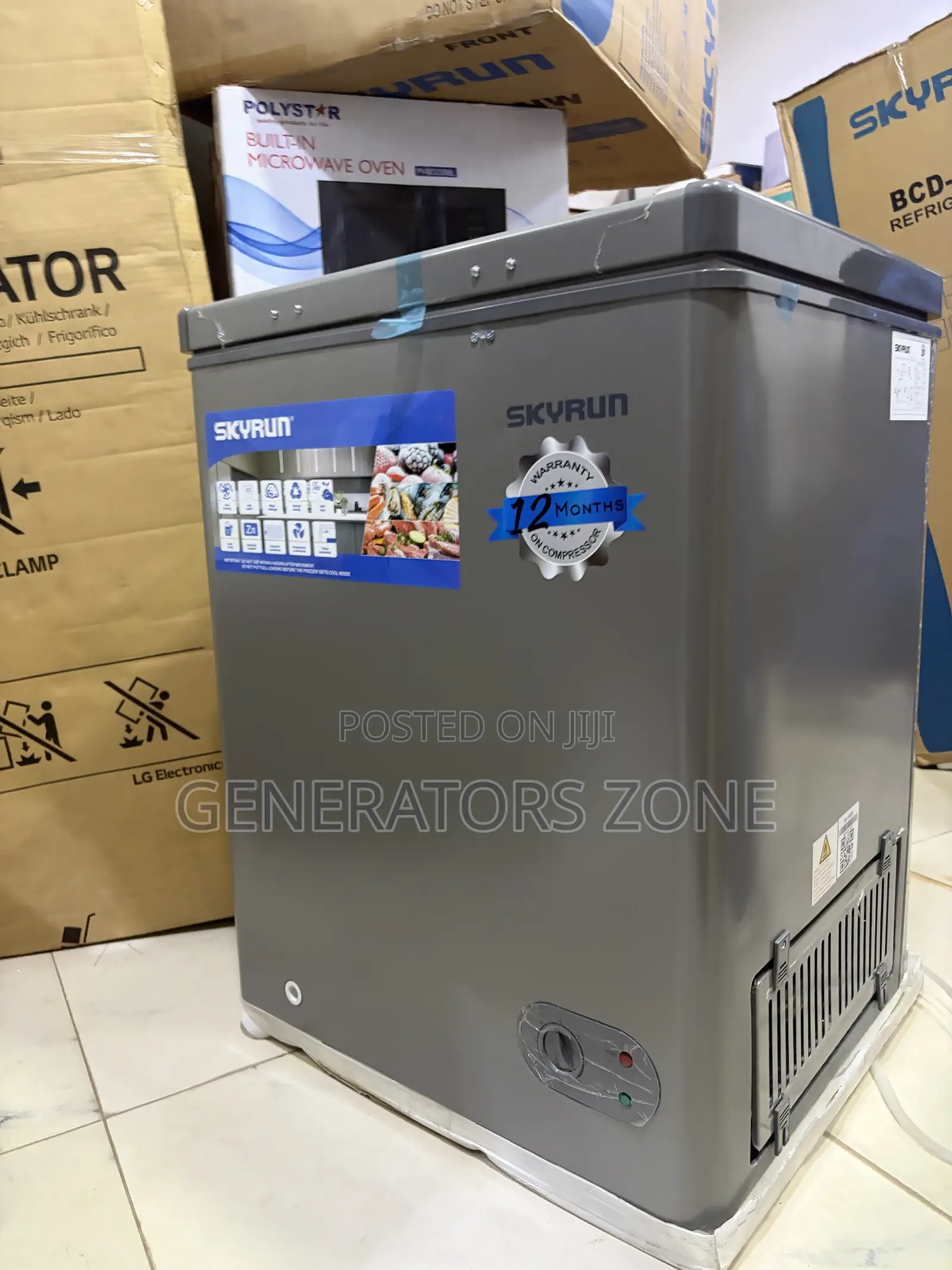 Skyrun 100L Chest Freezer With Spacious Storage
