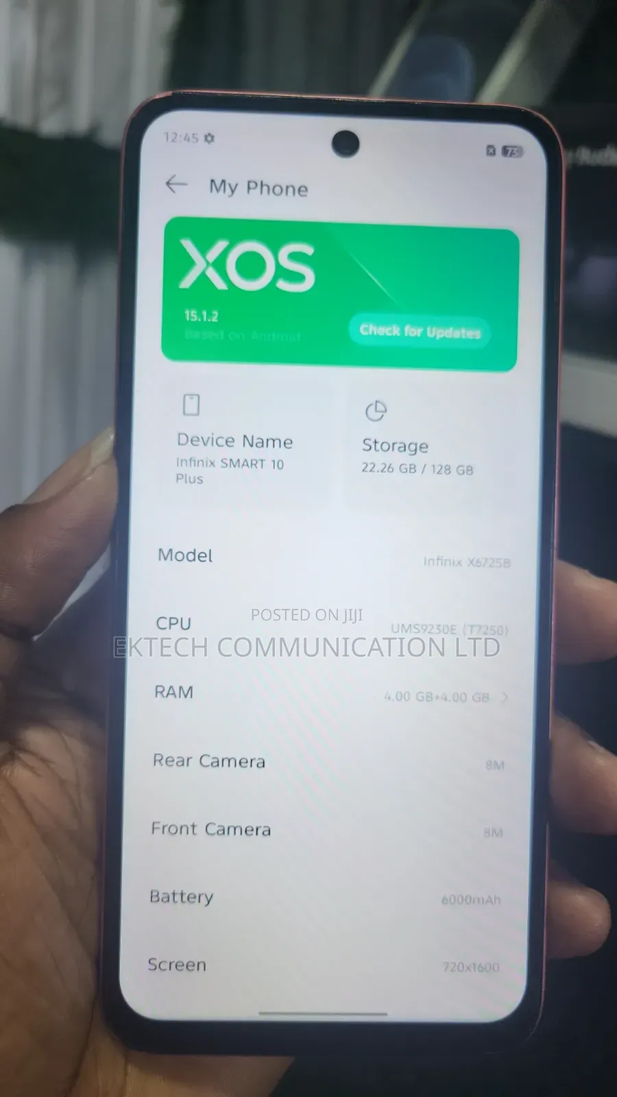 Infinix Smart 10 Plus 128 GB Pink