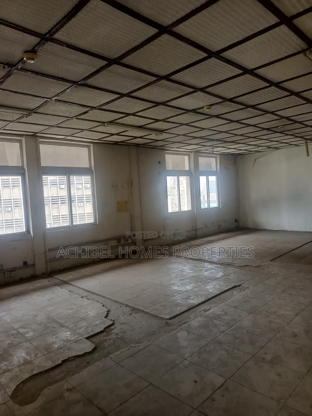 An 80 Square Meter Open Office Space in Lagos Island
