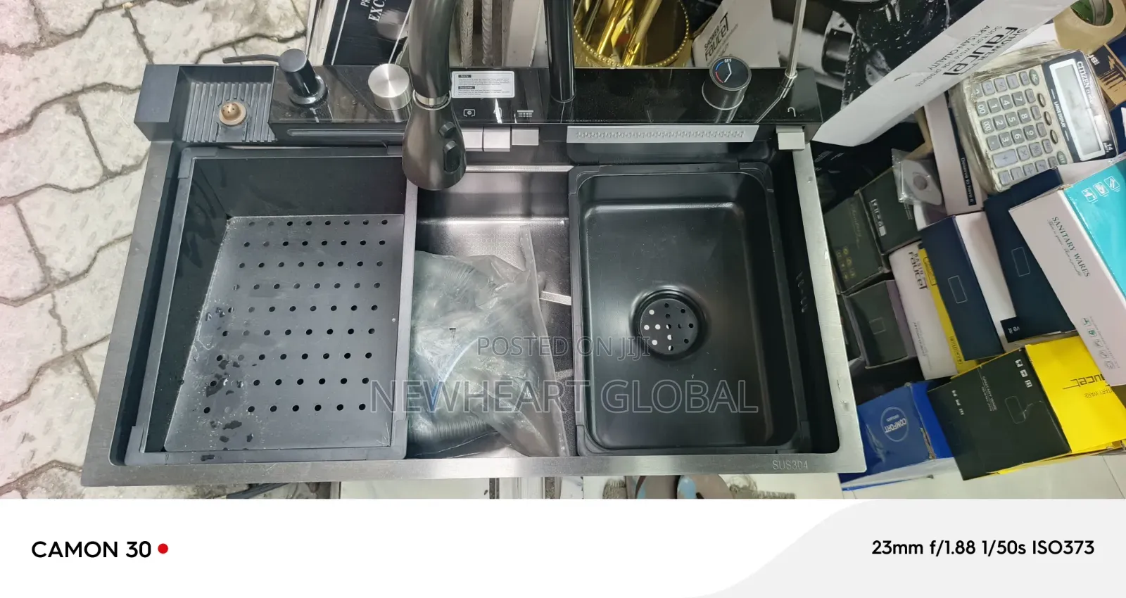 Luxury Piano 4 Buttons Digital Kitchen Sink