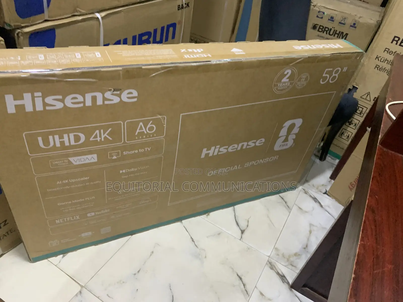 Hisense 58-Inch 4K UHD Smart Television With Wi-Fi Connectivity