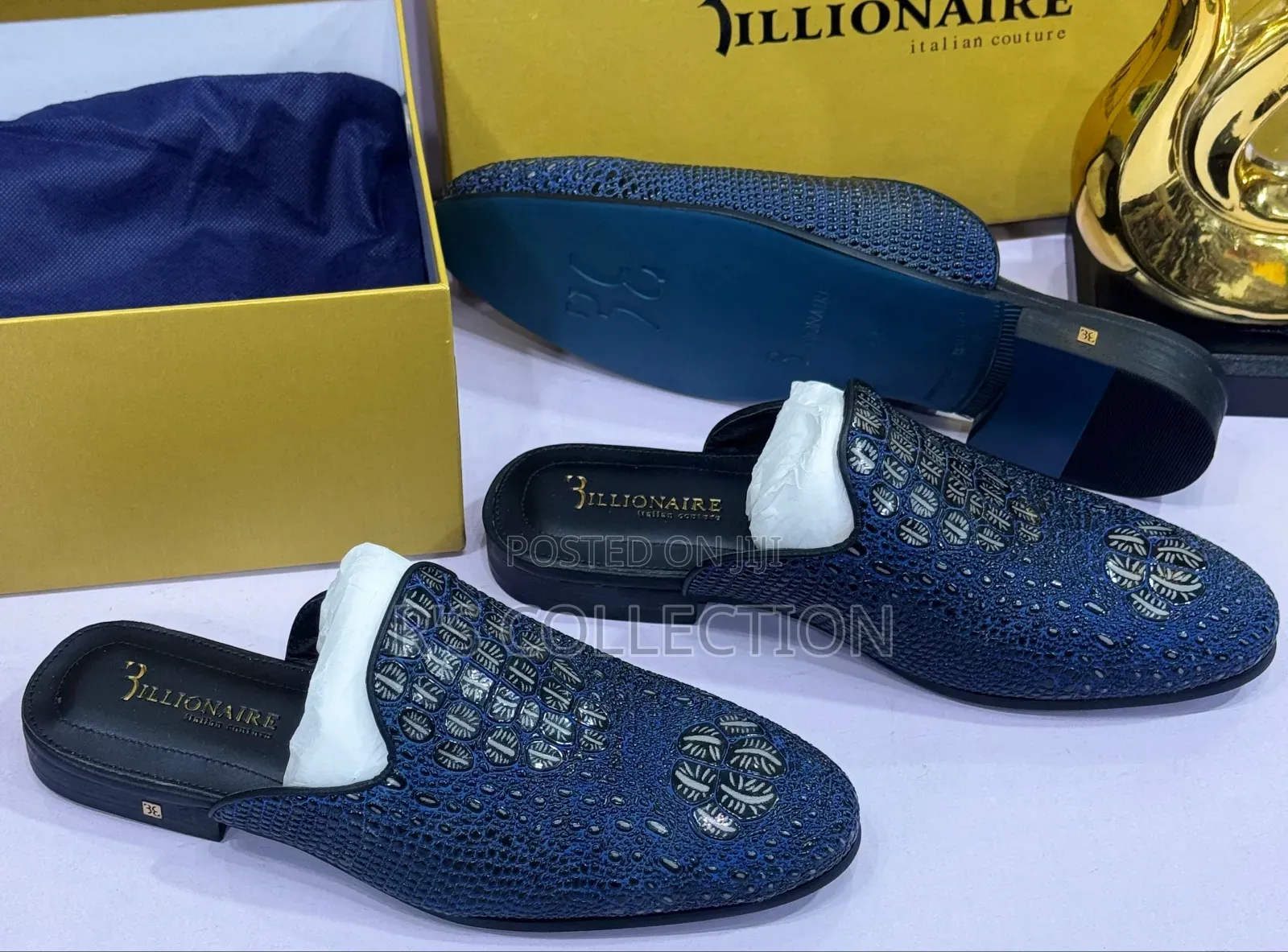 Original Luxury Intailan Billionaire Half Shoes