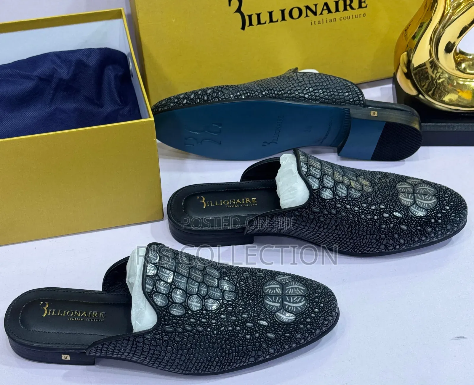 Original Luxury Intailan Billionaire Half Shoes