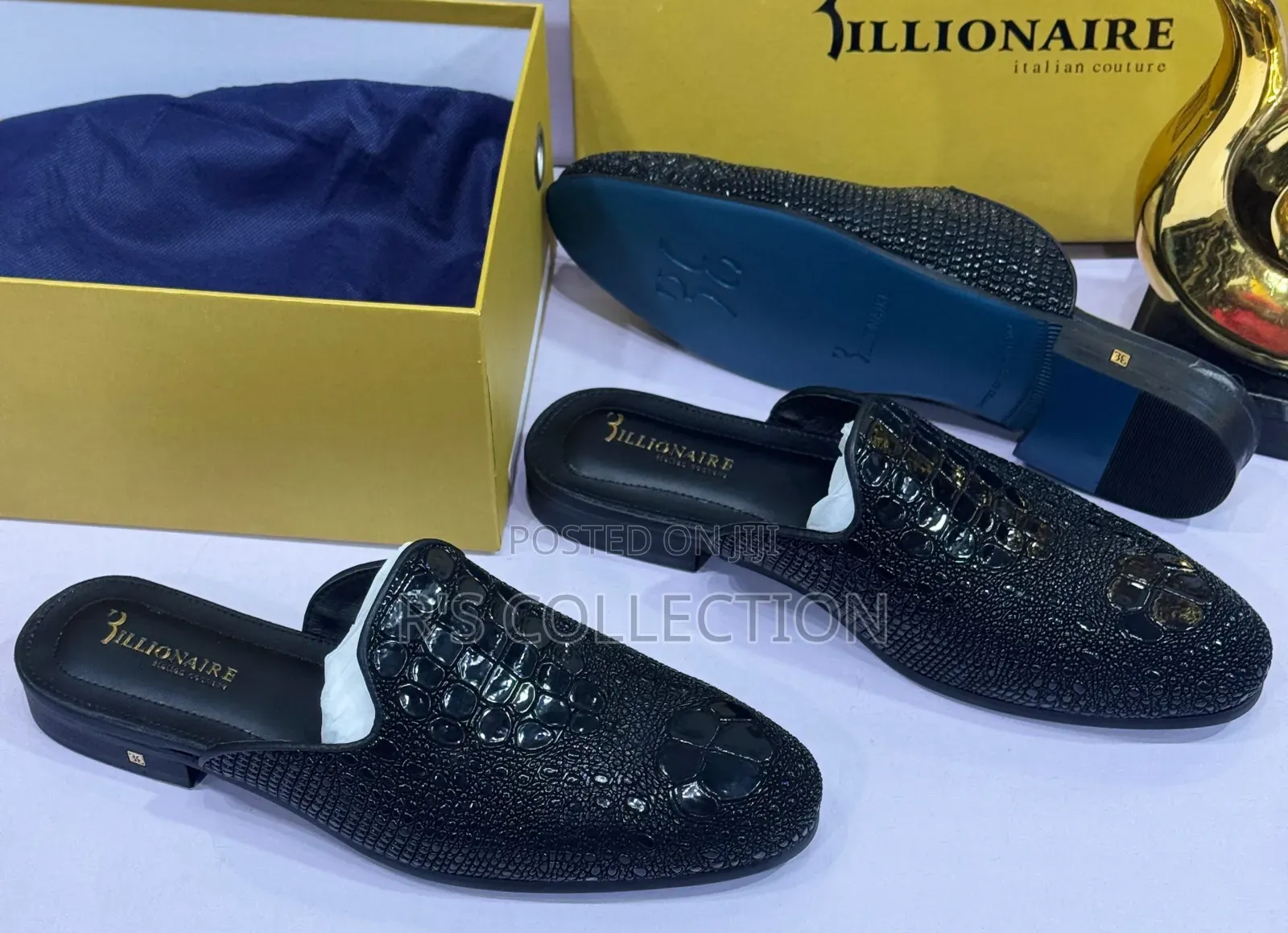 Original Luxury Intailan Billionaire Half Shoes