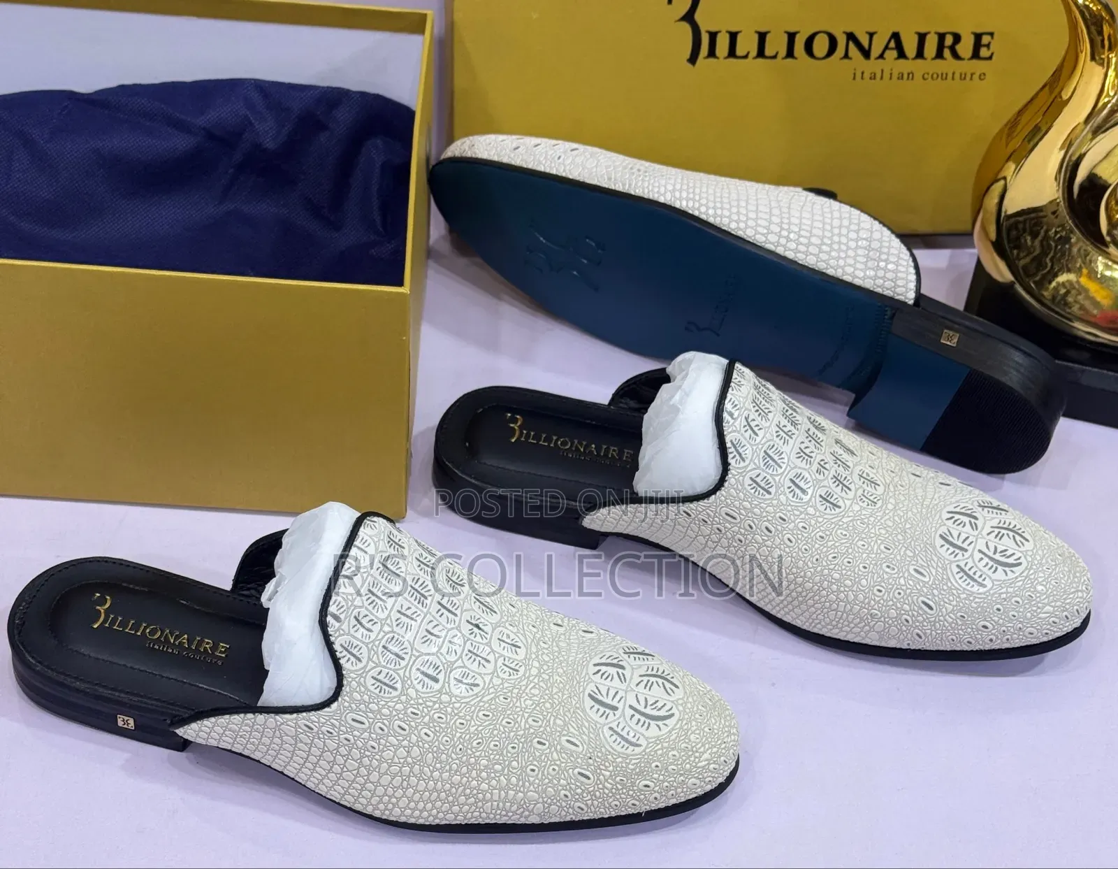 Original Luxury Intailan Billionaire Half Shoes