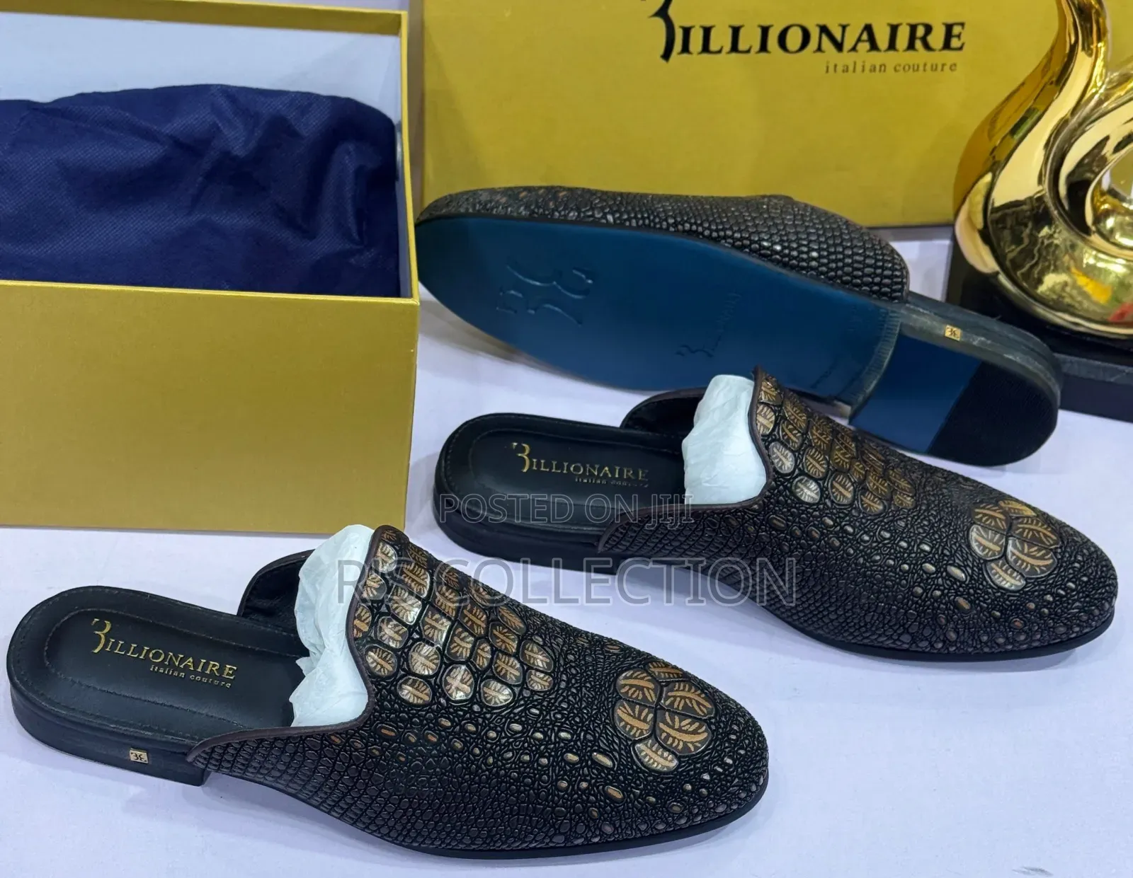 Original Luxury Intailan Billionaire Half Shoes
