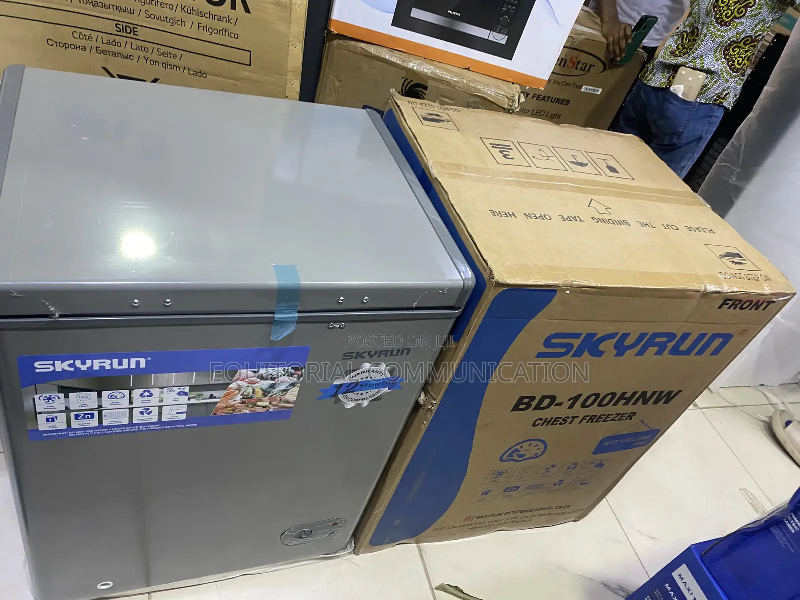 Skyrun Compact 100L Freezer for Meat and Poultry