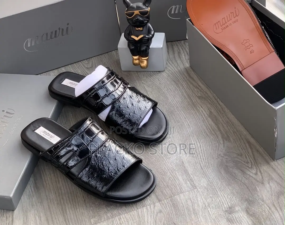 Exclusive Mauro Italian Leather Men Slippers