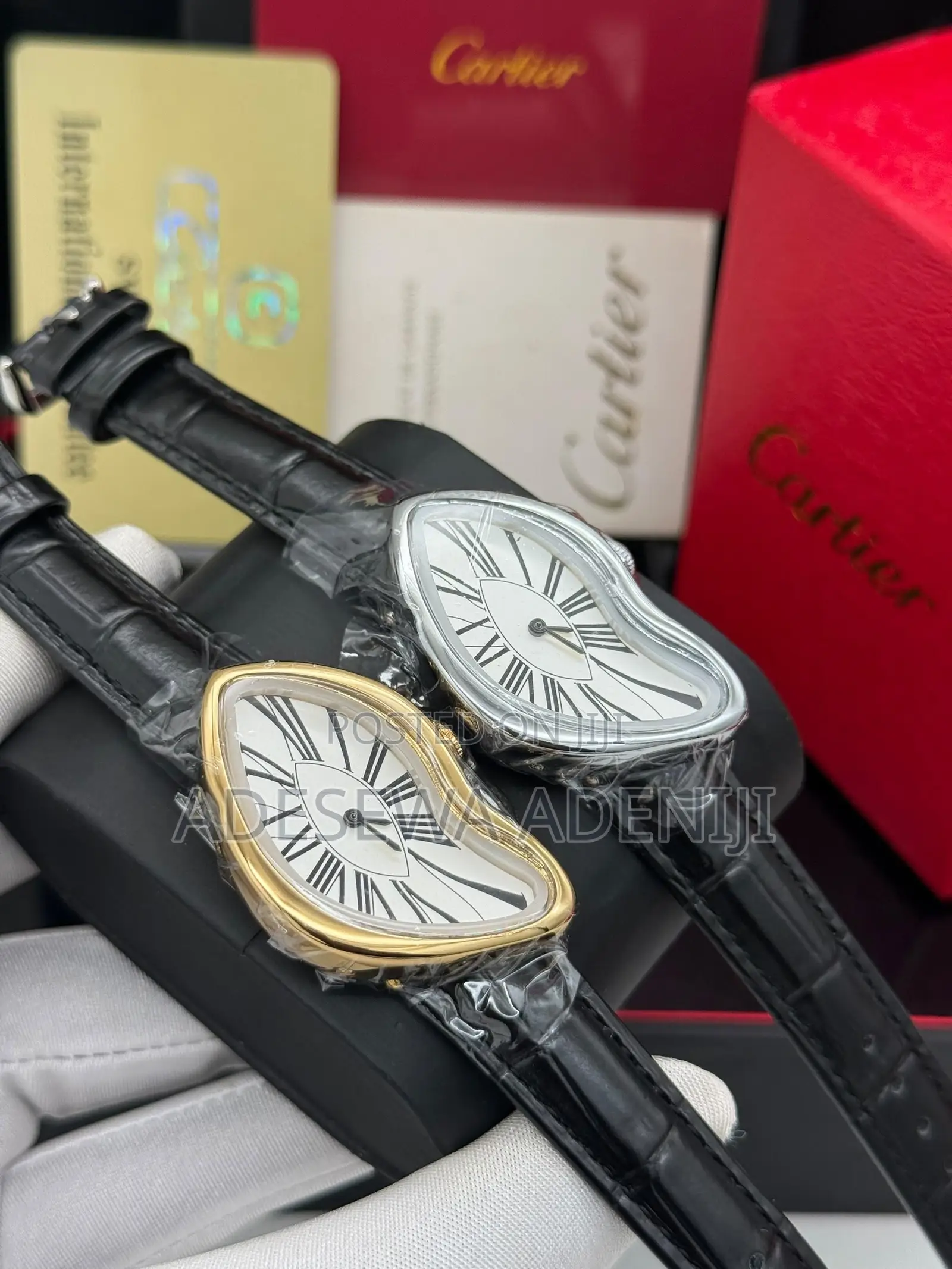 Cartier Leather Vintage Wristwatch