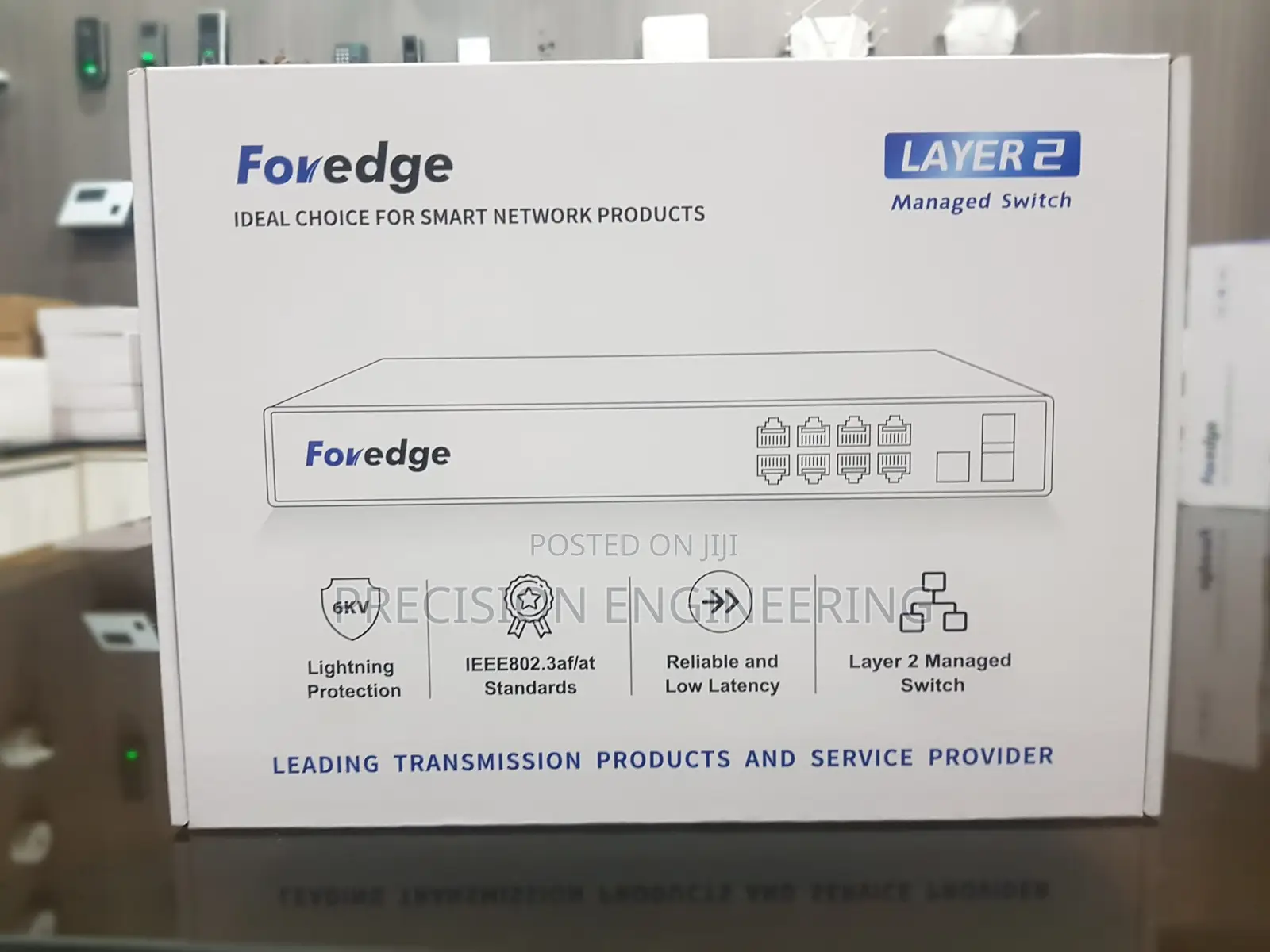 Foredge PS2010G 8-Port Gigabit L2 Managed PoE Switch + 2 SFP Ports