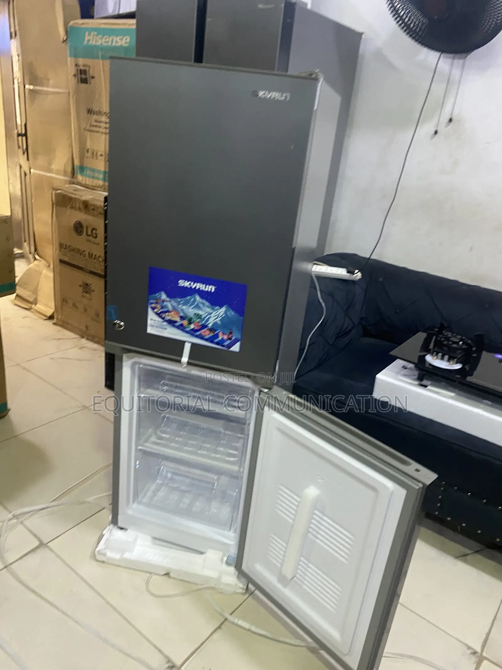 SKYRUN BCD-170K 170L Bottom Freezer Refrigerator for Kitchen Storage