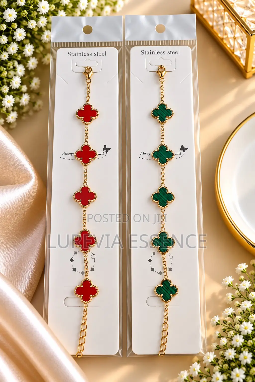 Clover Charm Bracelet 2in1