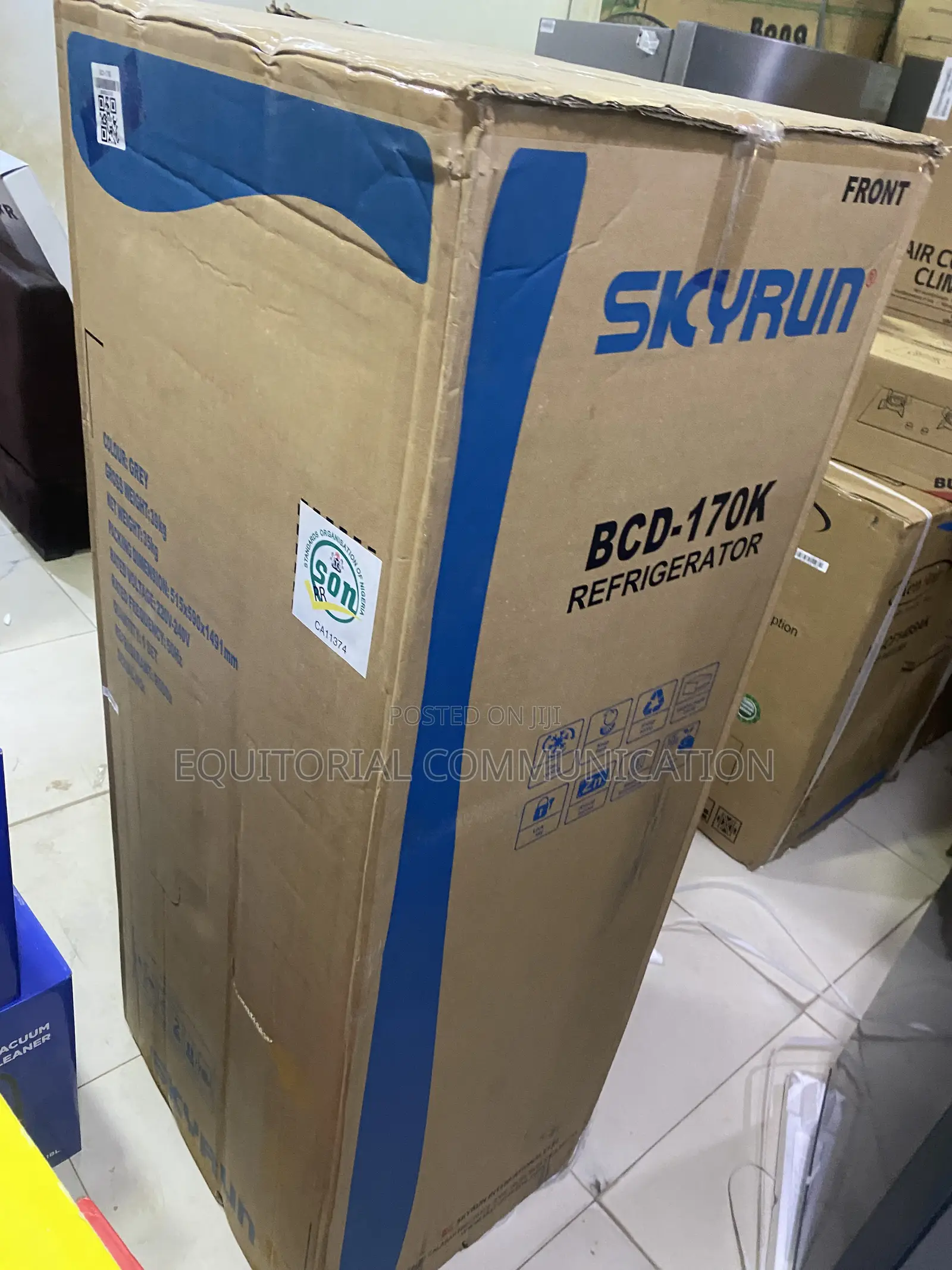 SKYRUN 170L Bottom Freezer Refrigerator for Daily Storage