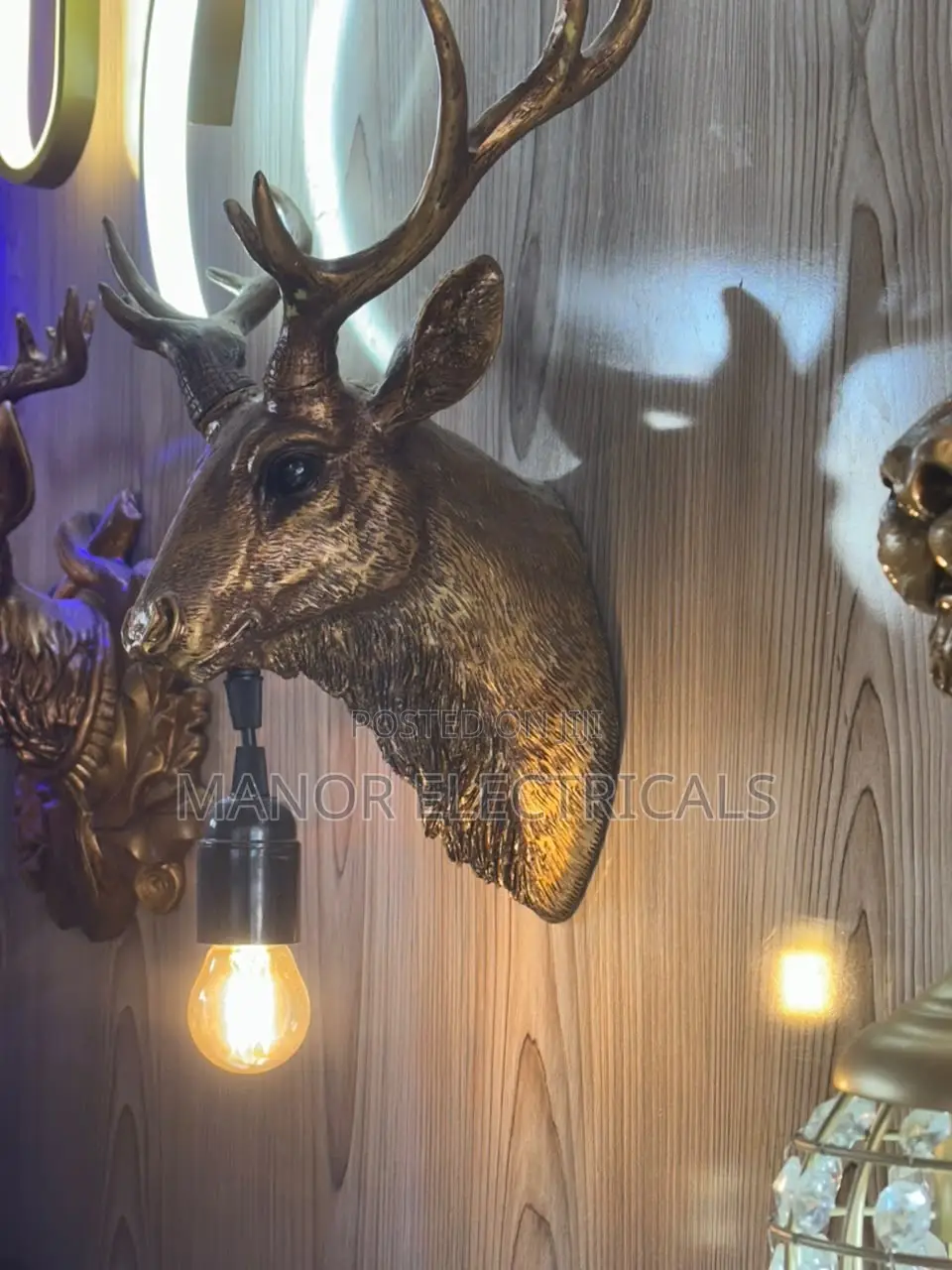Luxury Deer Wall Lamp