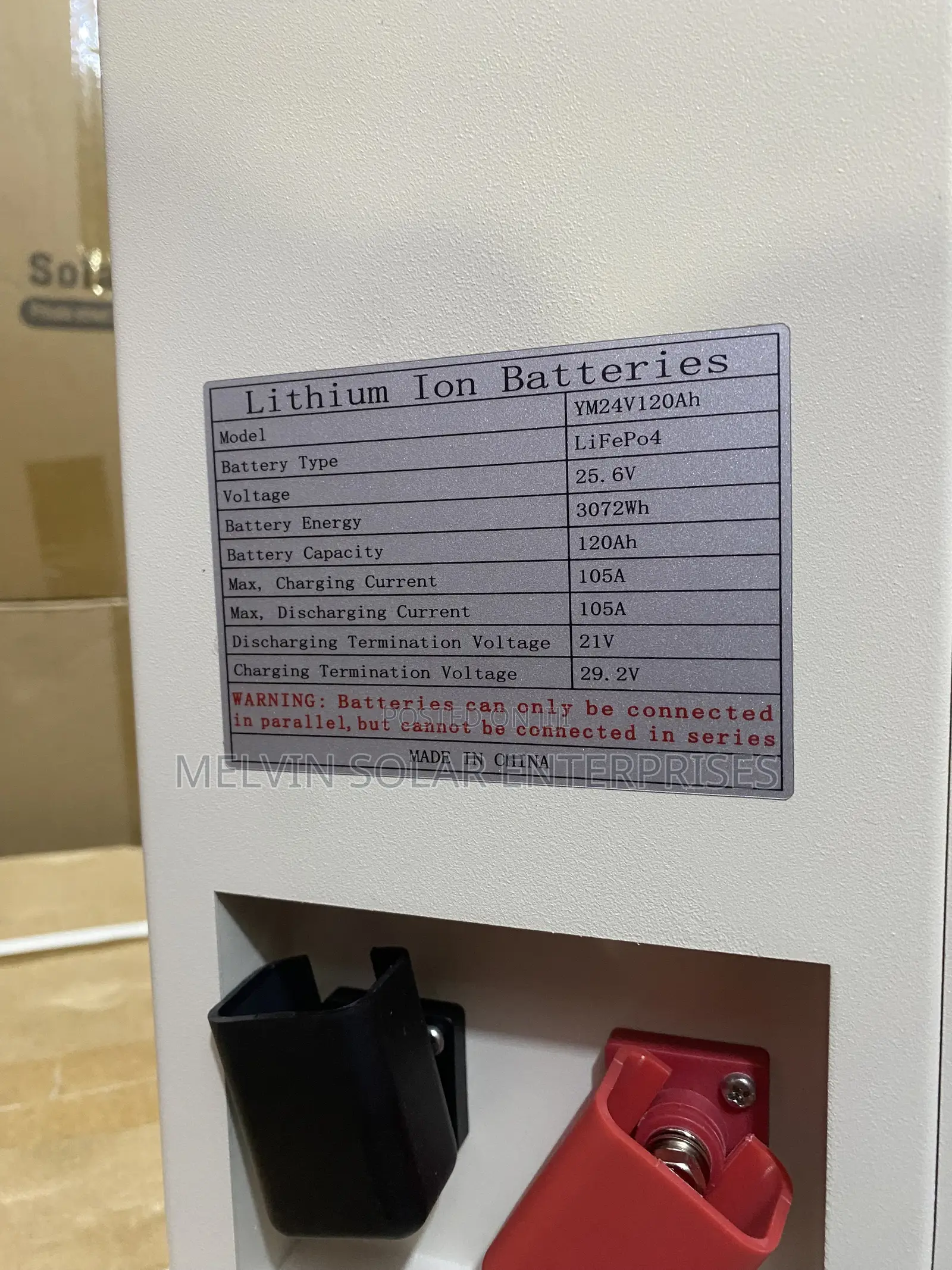 3kwh 25.6v Across Tech Solar Lithium Ion Phosphate Batteries Available