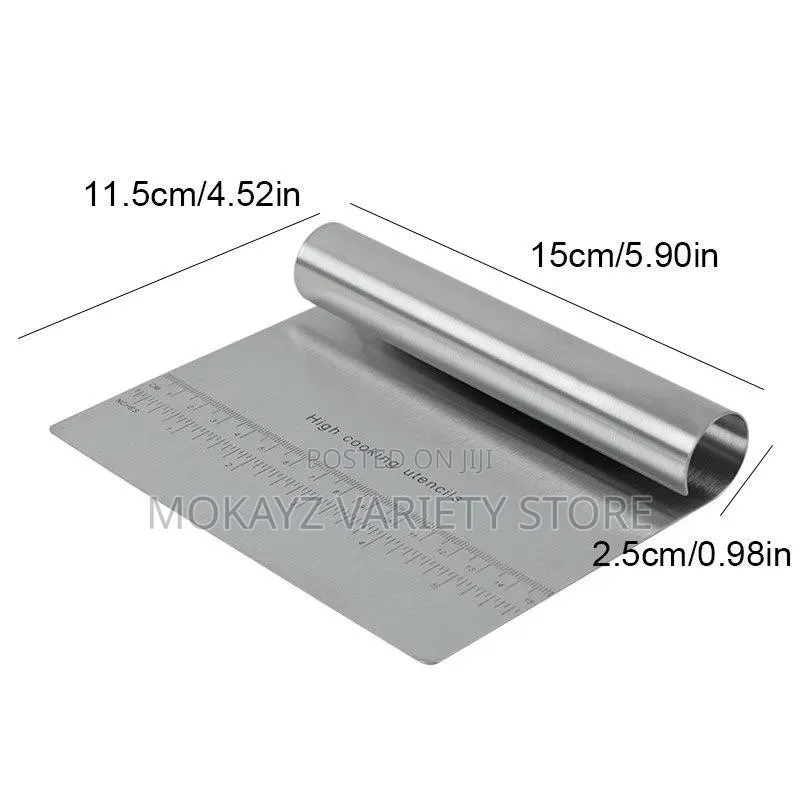 Stainless Steel Multipurpose Cake & Pastry Cutter/Scraper/Decorator
