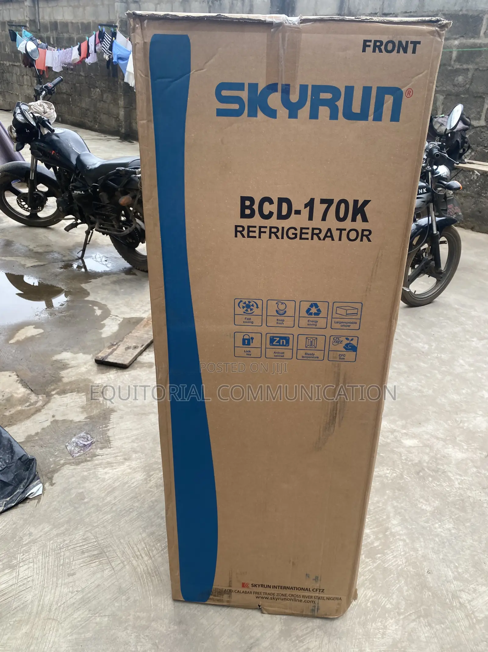 Skyrun Bottom Freezer Refrigerator With 170L Storage Capacity