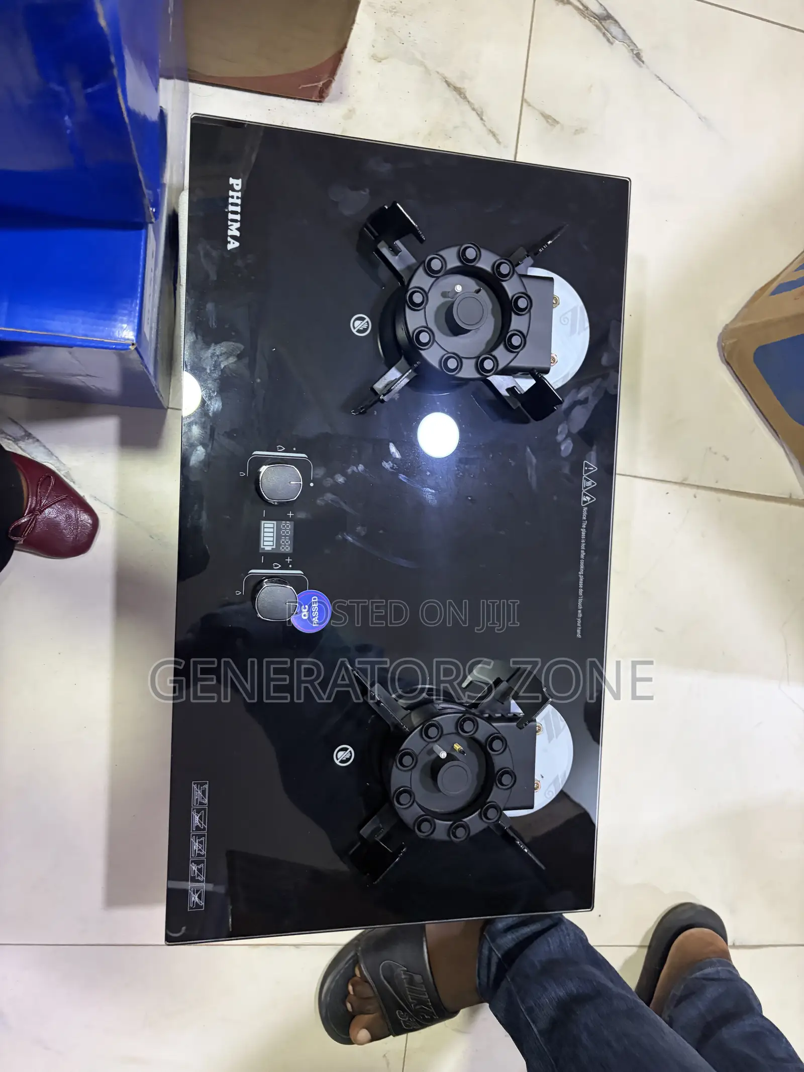 PHIIMA Flipable Double Burner Kitchen Cooker