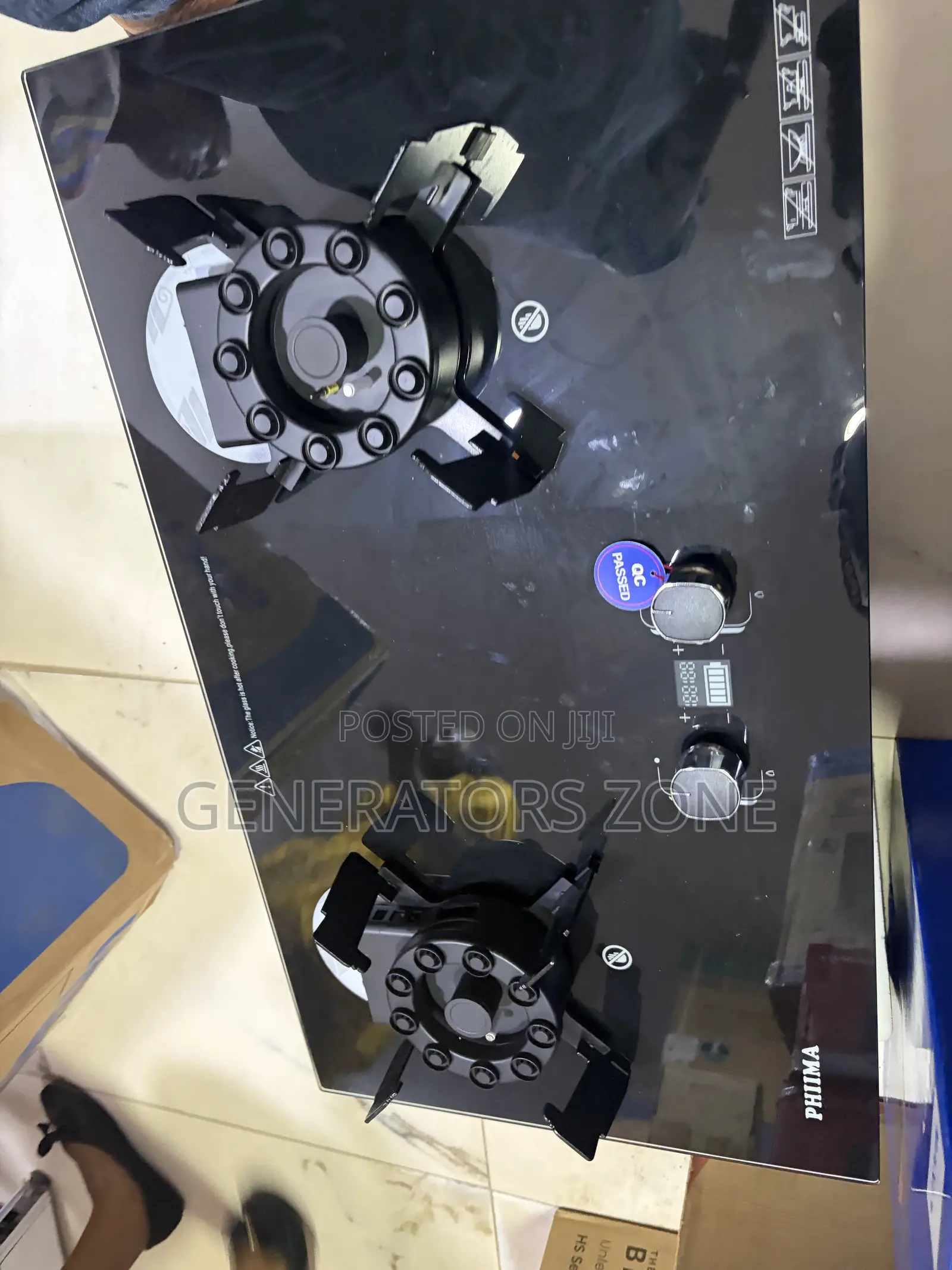 PHIIMA Modern Two Burner Flipable Gas Hob