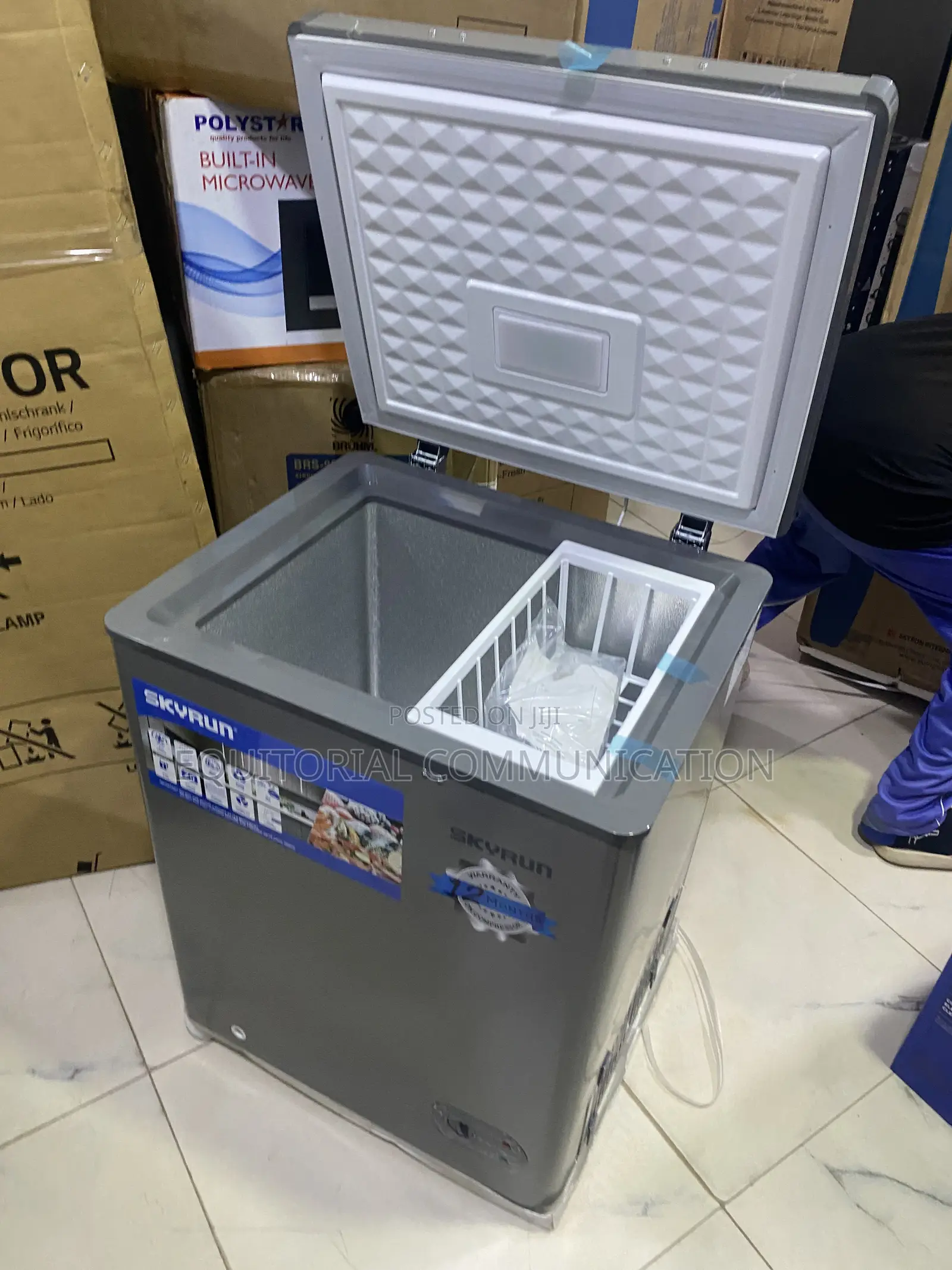 Skyrun 100-Litre Freezer for Household Food Preservation