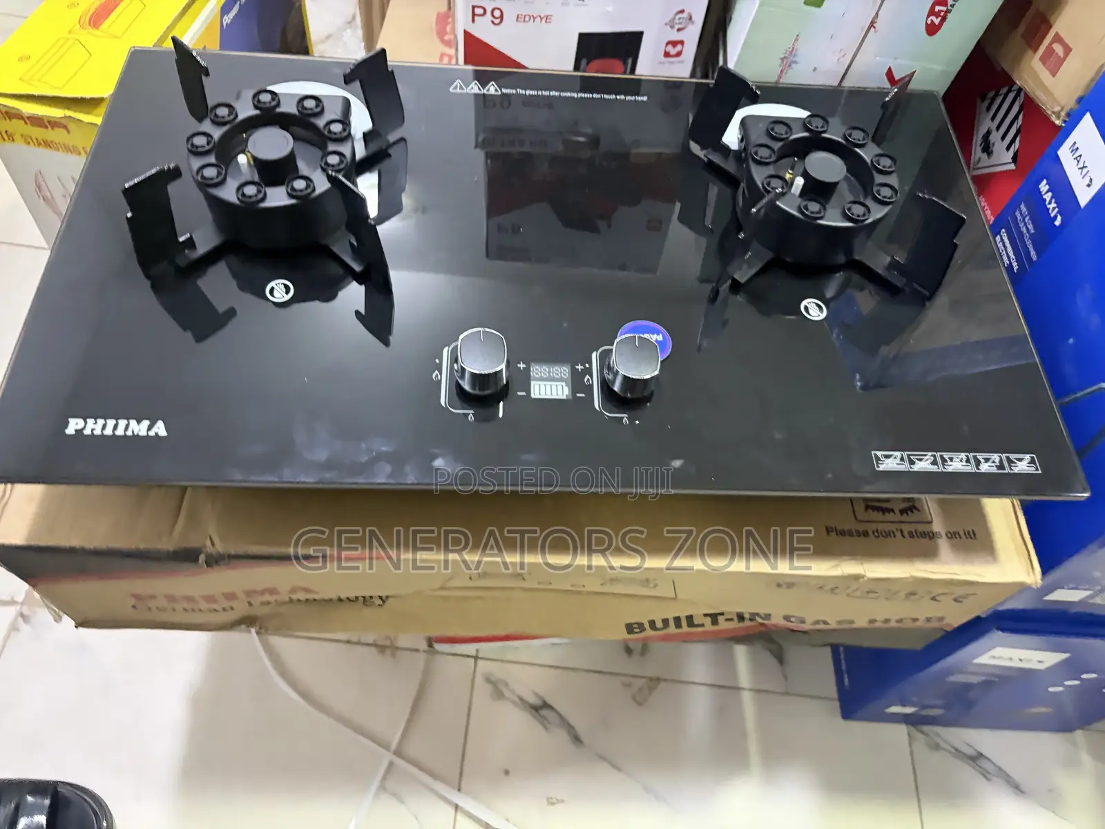 PHIIMA 2 Burner Built-in Gas Stove for Apartments