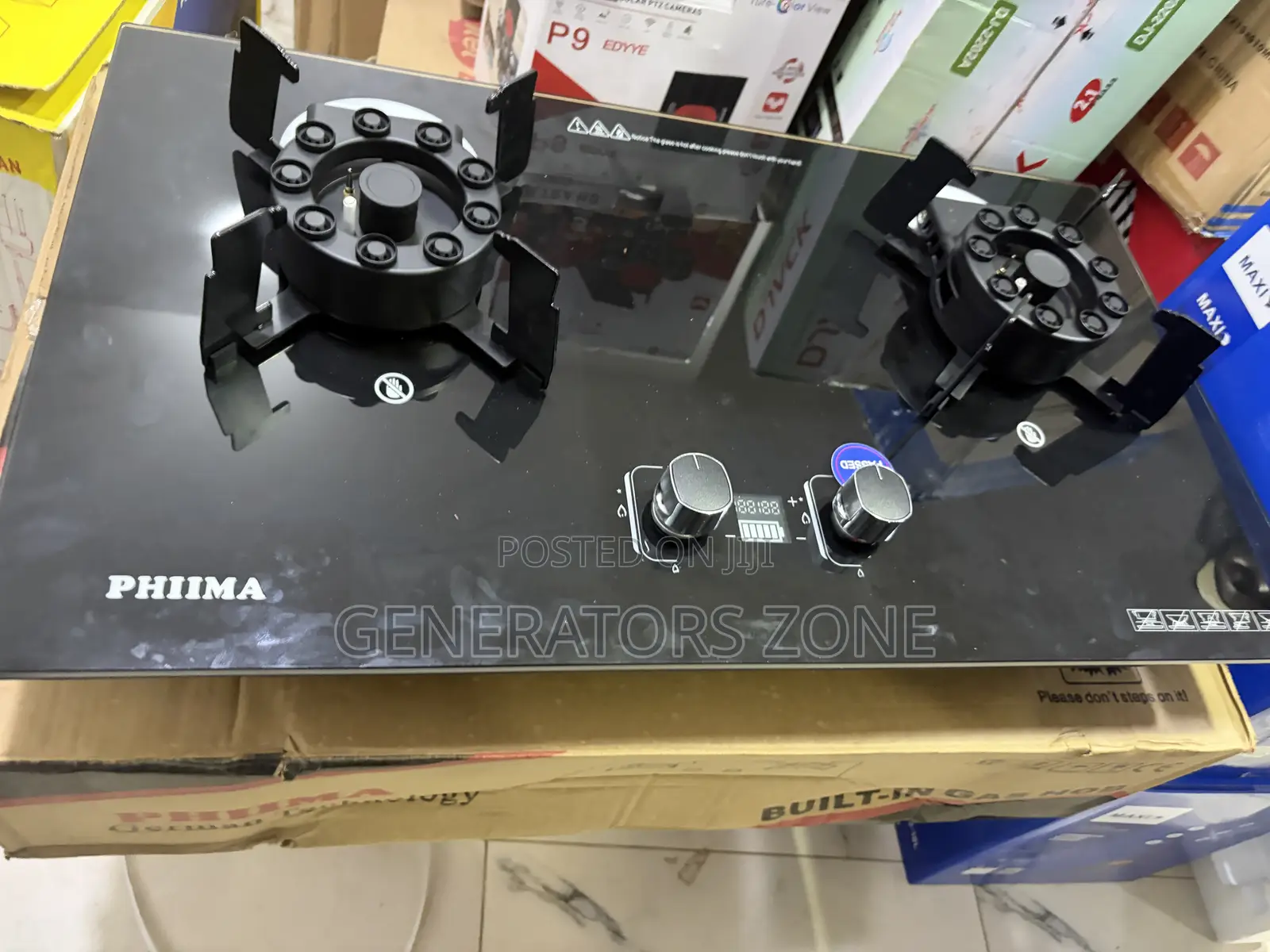 PHIIMA 2 Burner Built-in Gas Stove for Apartments