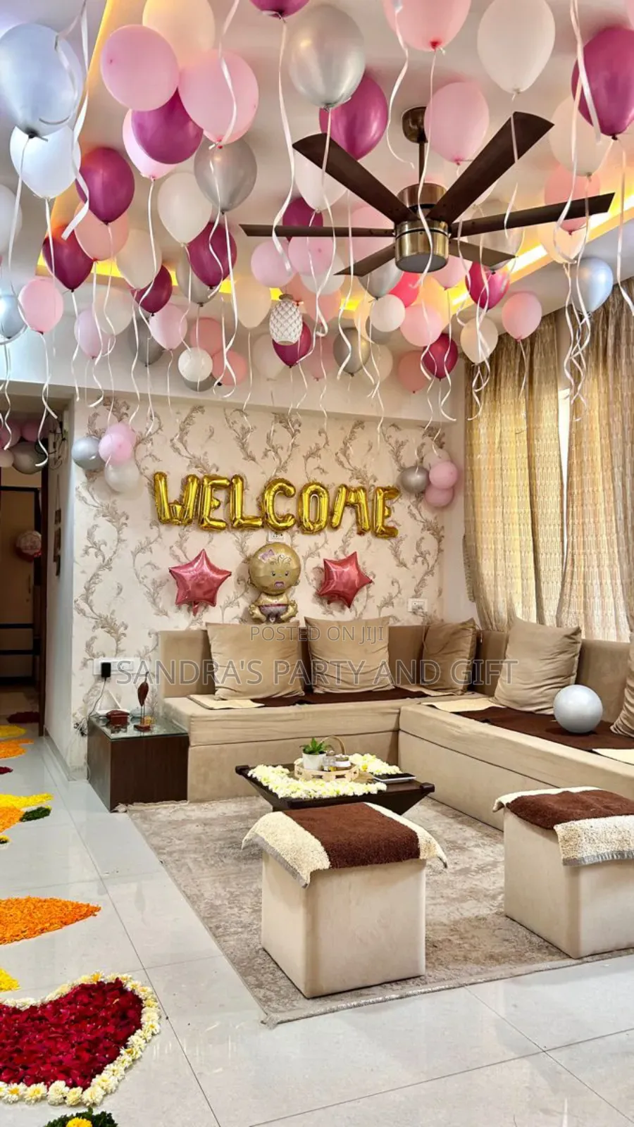 Welcome or Welcome Home Foil Balloon Decoration
