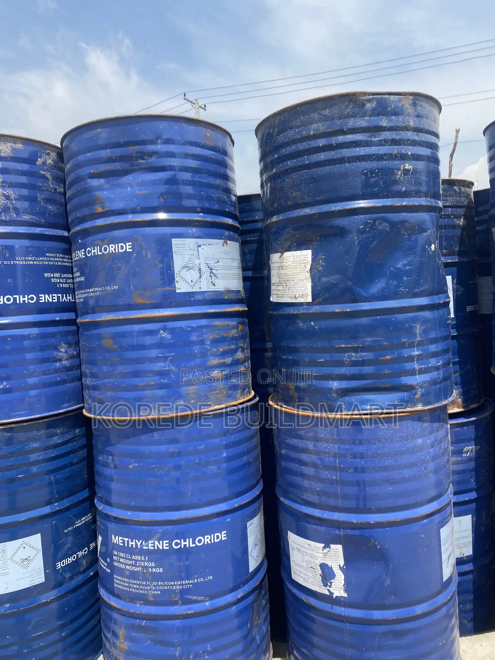 Heavy-Duty Blue Steel Storage Drum Container