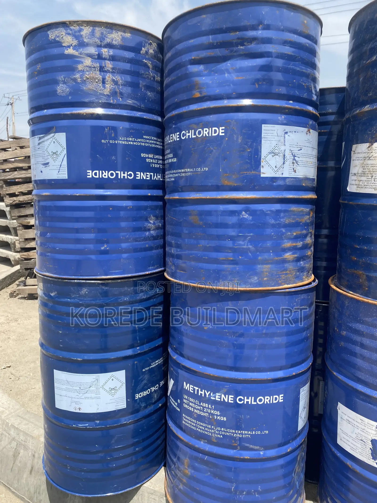 Heavy-Duty Blue Steel Storage Drum Container